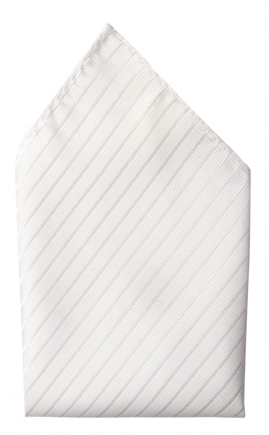 (25x25cm) Weiß/Weiß Einstecktücher Gestreift in Herren Fabio 8cm mit Weiß (Set, Krawatte Farini Breit & Schlips Einstecktuch) (8cm),