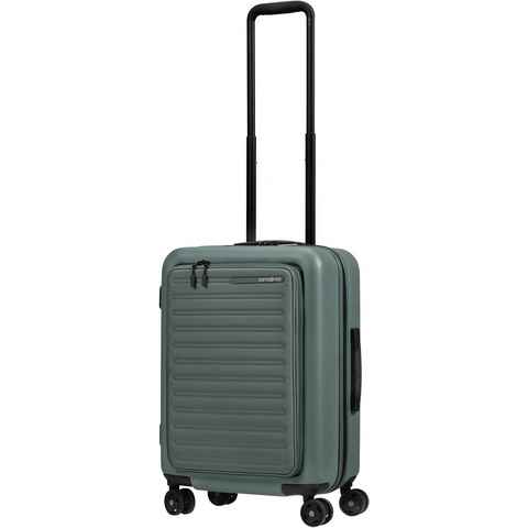 Samsonite Hartschalen-Trolley Stackd, 55 cm, 4 Rollen, Handgepäck Koffer Volumenerweiterung USB-Schleuse TSA-Zahlenschloss