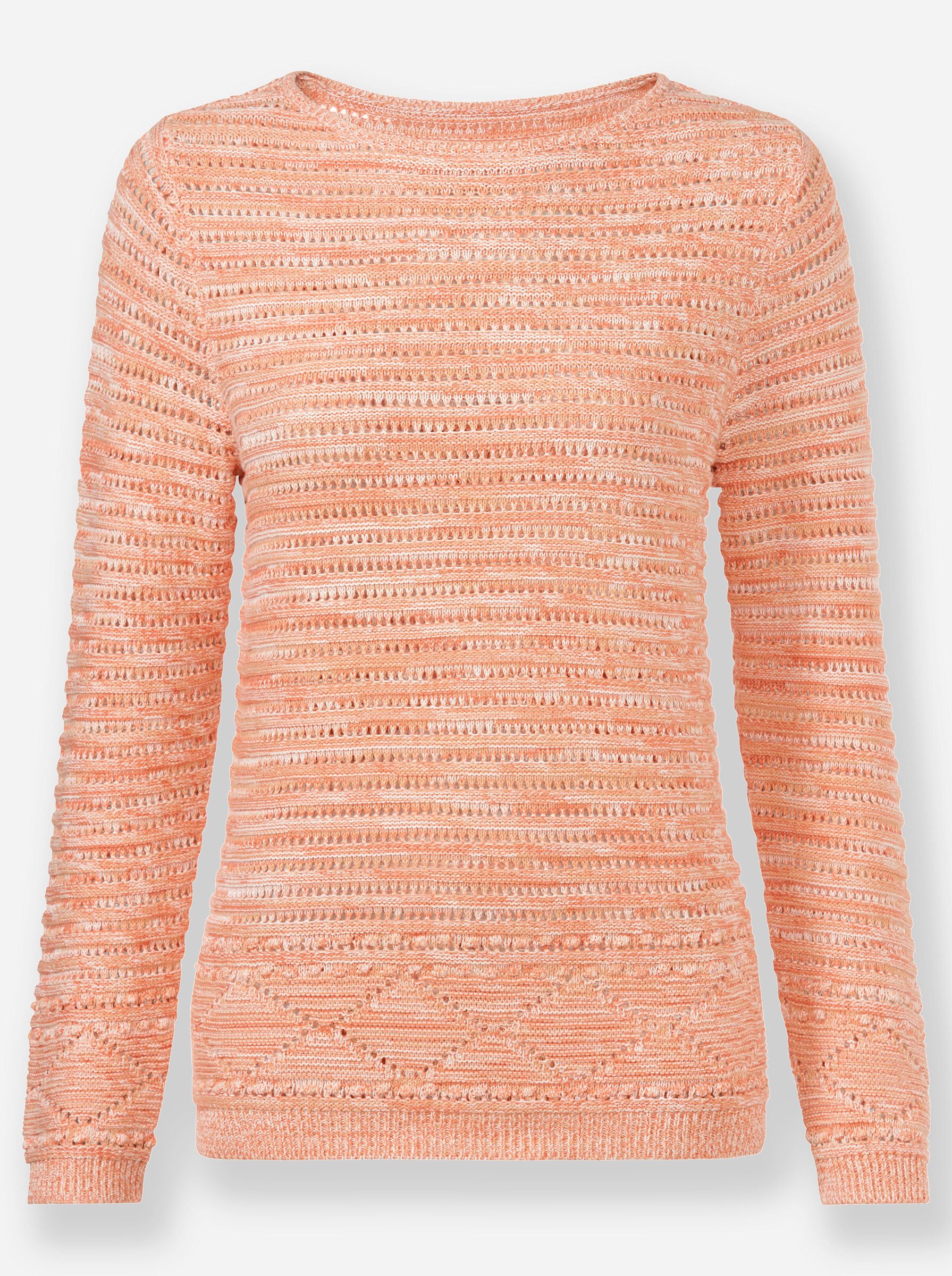 Strickpullover Pullover Langarm Ajour