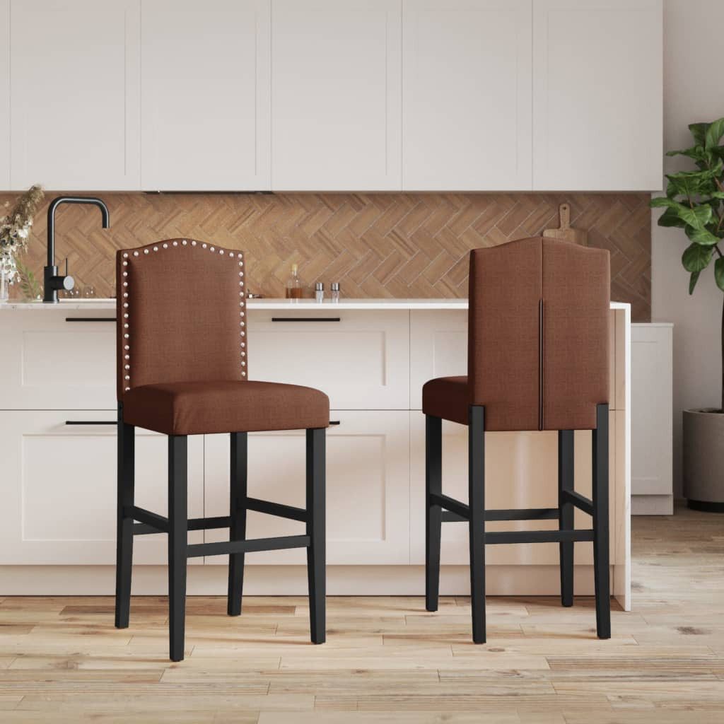 vidaXL Barhocker Barstühle 2 Stk. Massivholz günstig online kaufen