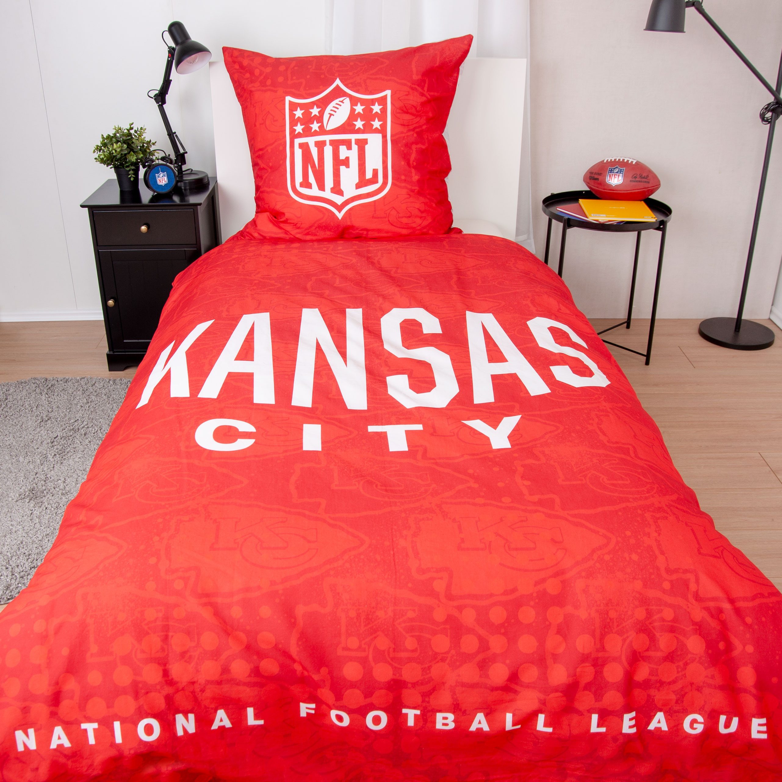NFL Bettwäsche NFL Chiefs, Renforcé, 2 teilig, Wendemotiv