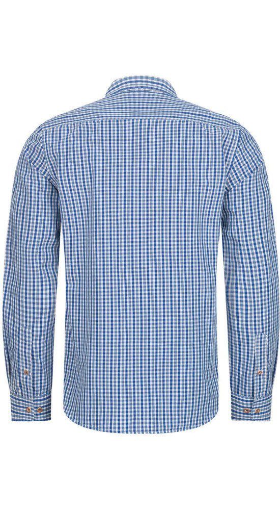Trachtenhemd in Blau Harry Trachtenhemd von Nübler Langarm Nübler
