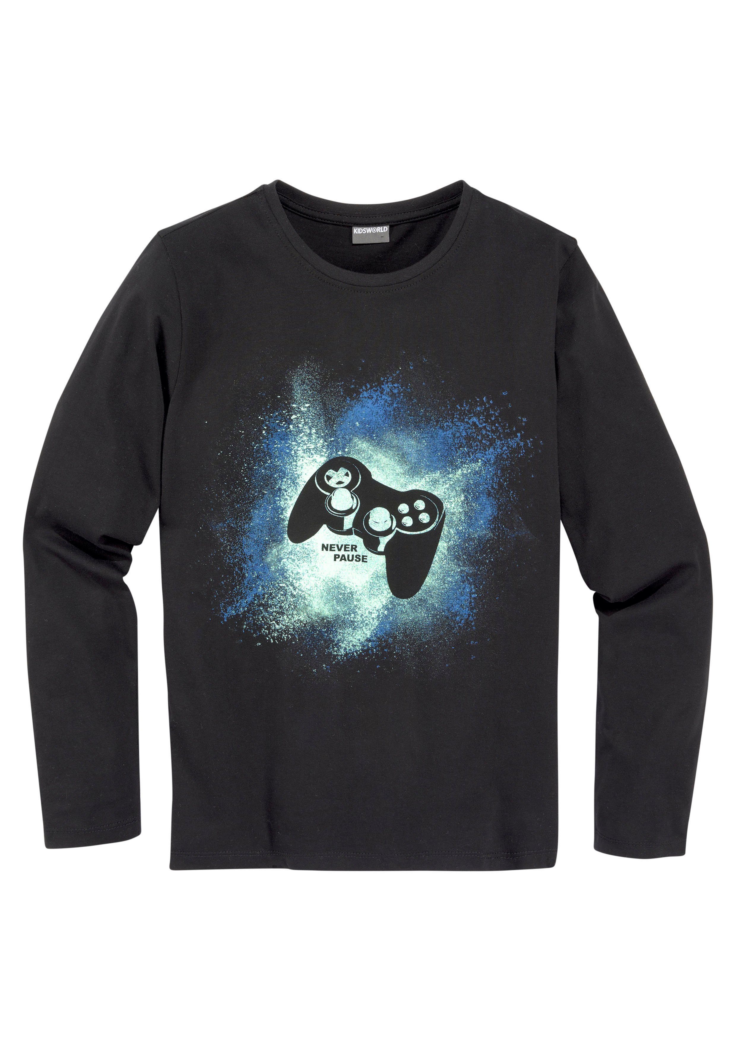 Langarmshirt KIDSWORLD GAMER