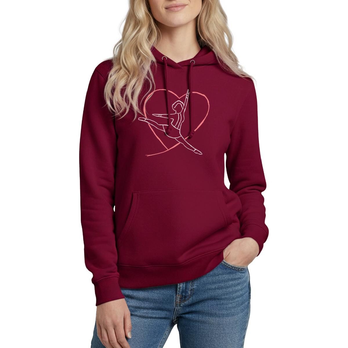 Hoodie Tanzmariechen Liebe Gardetanz Damen Hoodie