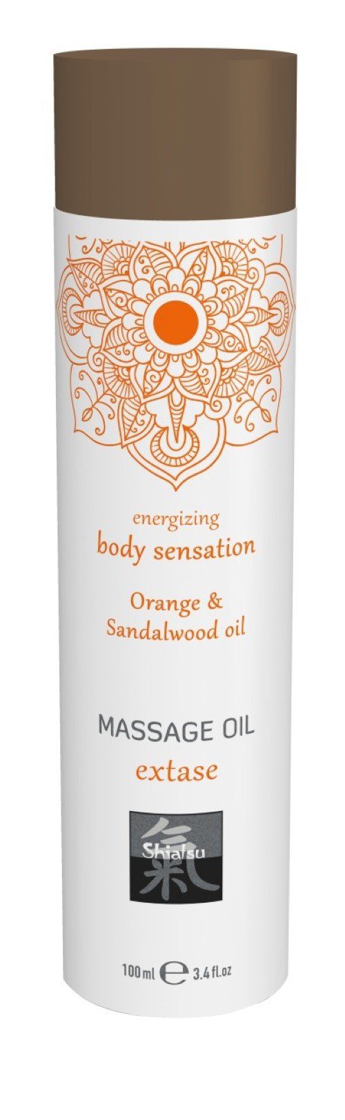 HOT Shiatsu Gleit- & extase oil - Massage & Sandalwood SHIATSU ml Massageöl Orange 100ml 100