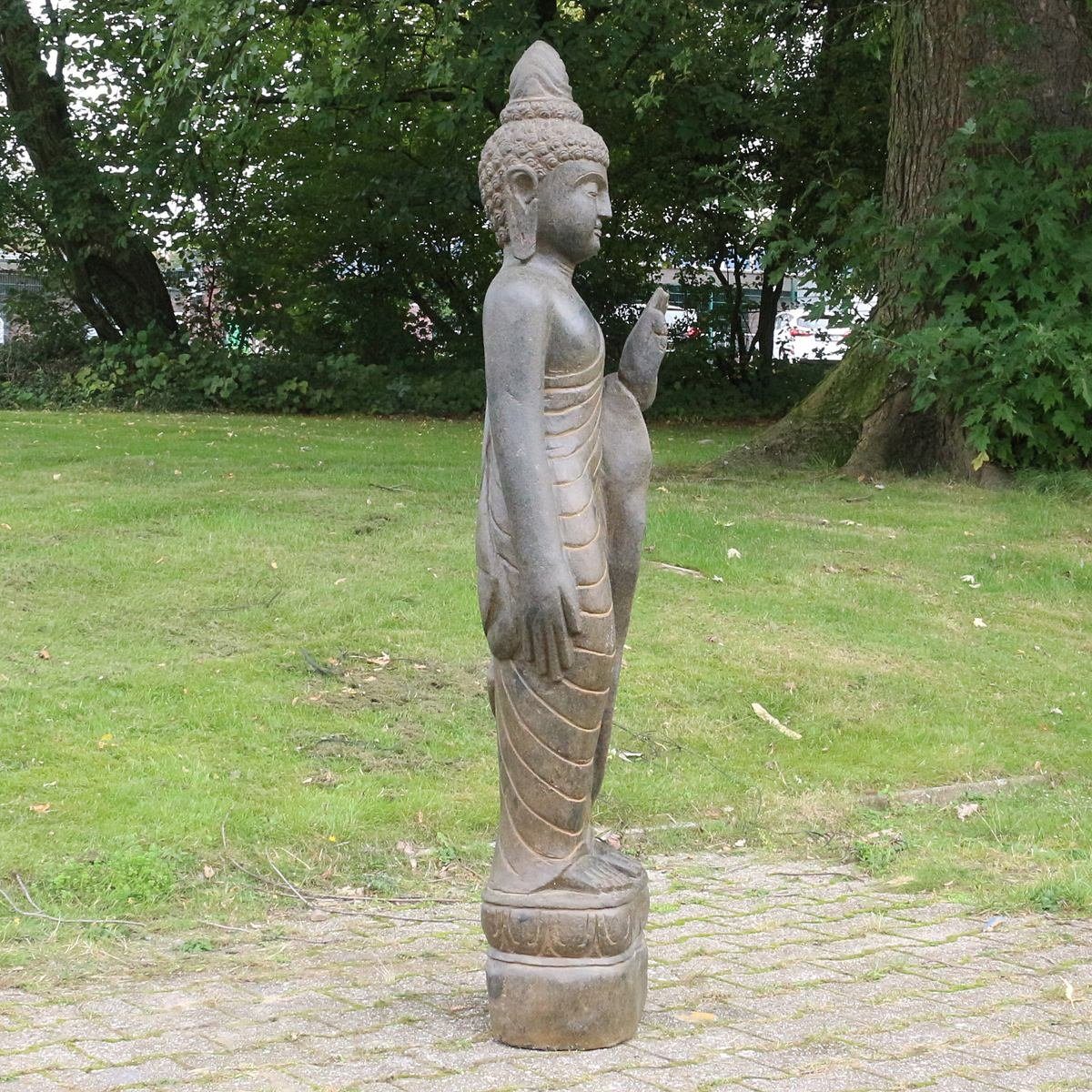 Oriental Galerie Dekofigur Buddha im 150 cm (1 Handarbeit Greenstone Figur in up Herstellung Steinfigur traditionelle St), Hand Antik Ursprungsland