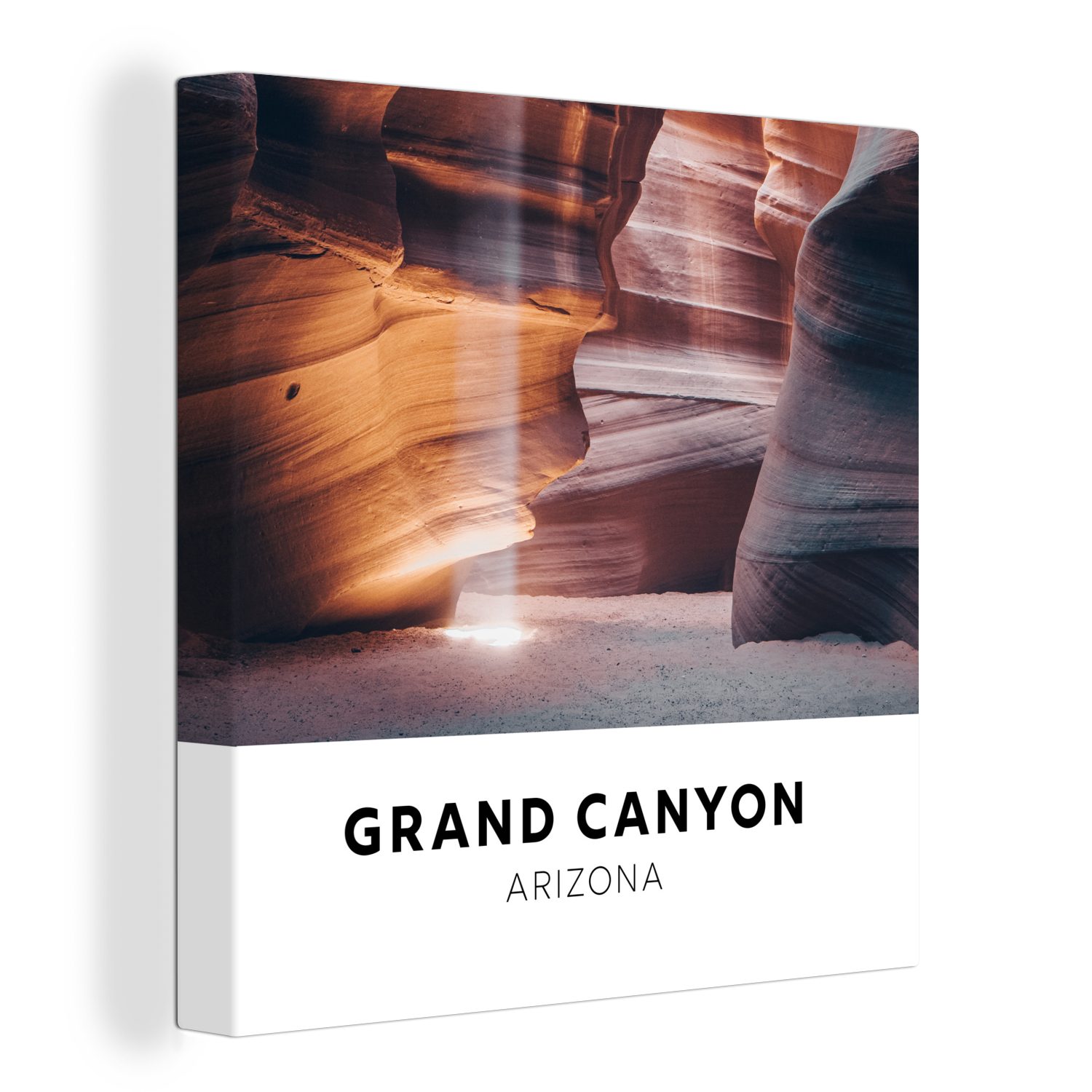 OneMillionCanvasses® Leinwandbild Amerika - Arizona - Grand Canyon, (1 St), Leinwand Bilder für Wohnzimmer Schlafzimmer