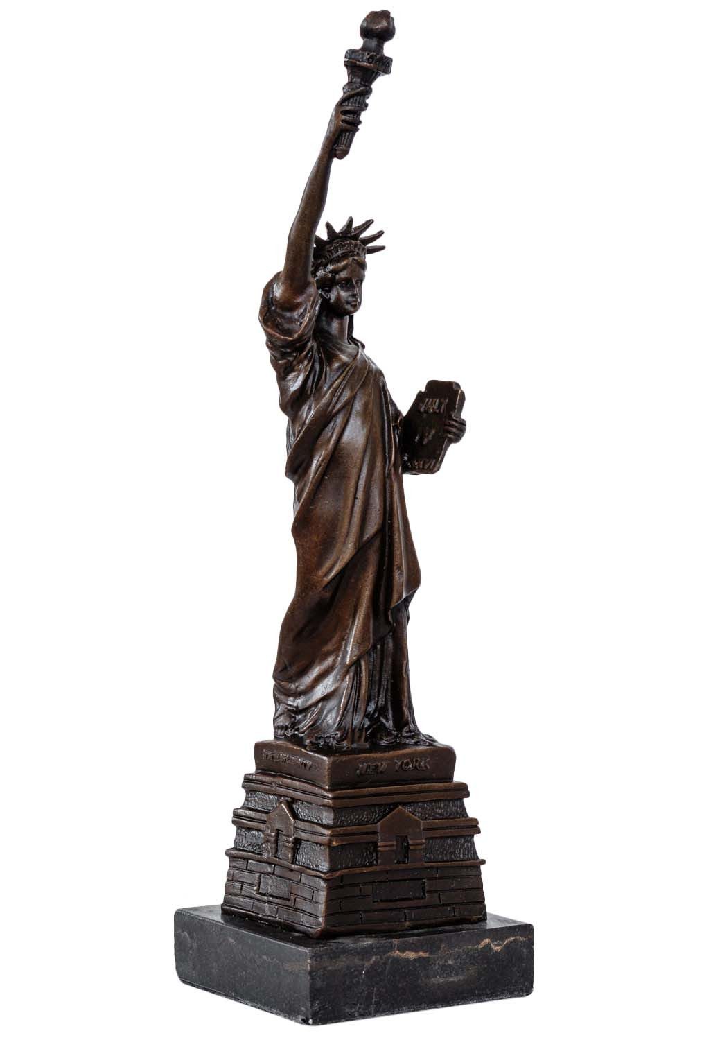 Aubaho Dekoobjekt Bronzeskulptur Bronze Figur USA Freiheitsstatue New York Statue Antik-
