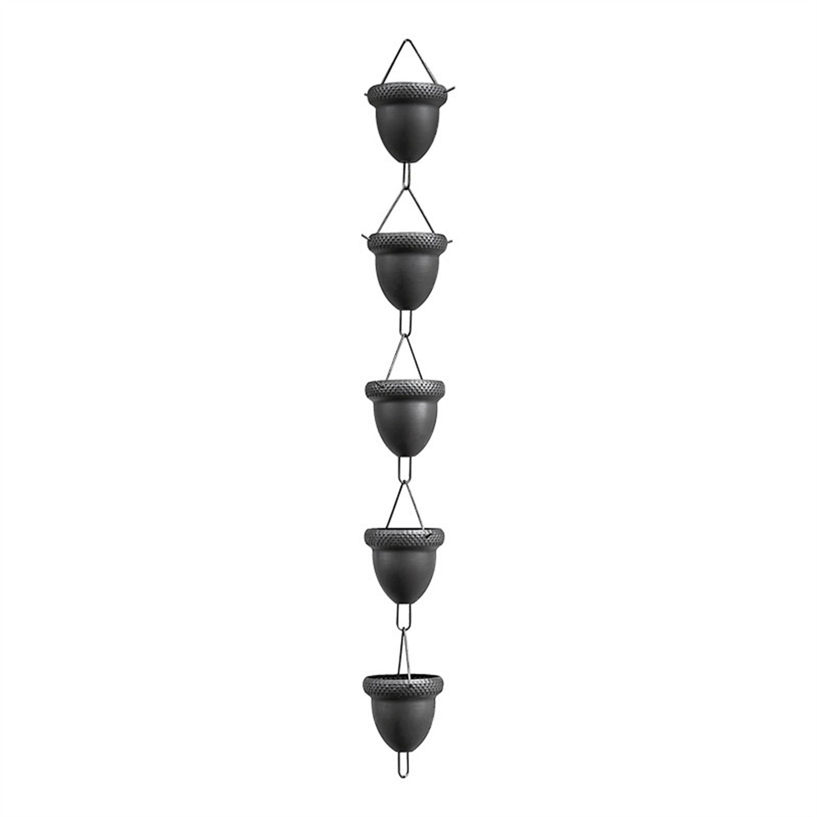 GarveeMore Windspiel Regen Ketten, Aluminium Eichel Regen Kette im Freien