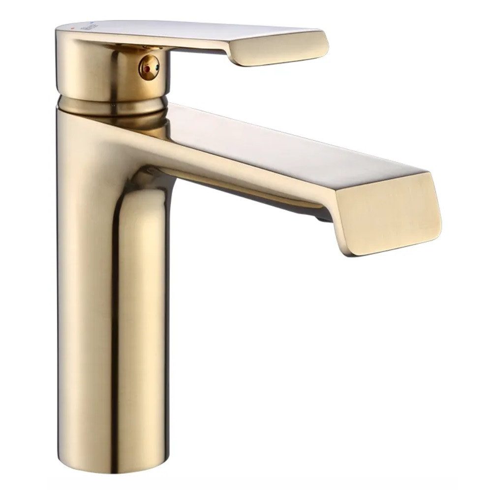 wohnwerk.idee Badarmatur Waschbeckenarmatur Wasserhahn Gold Matt günstig online kaufen