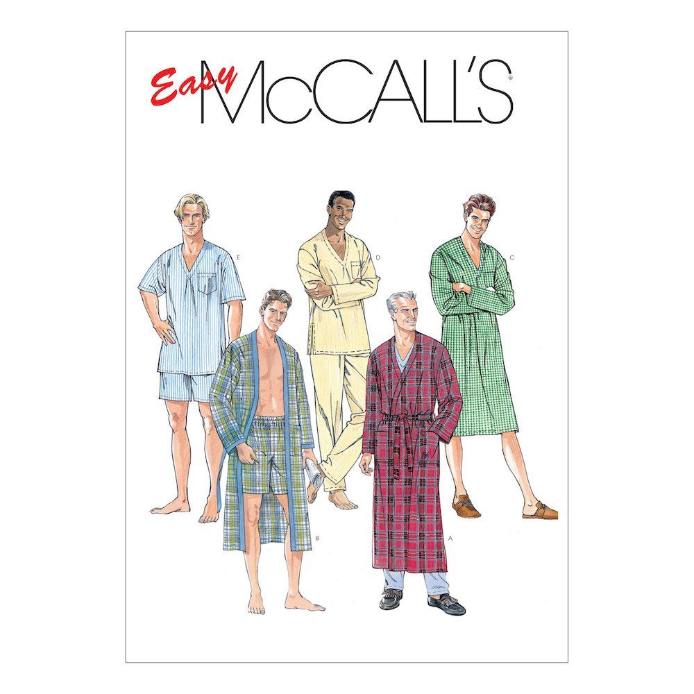 McCall's Kreativset McCall's® Easy Papierschnittmuster Herren Schlafbe