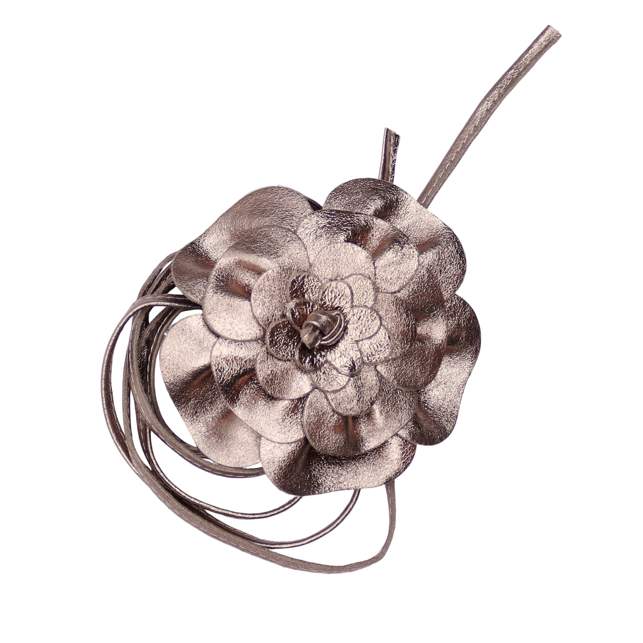 MIRROSI Taillengürtel Blume aus Echtleder zu binden, Einheitsgröße, Made in Italy Einheitsgröße (Geeignet für einen Hüftumfang bis zum ca.150 cm)