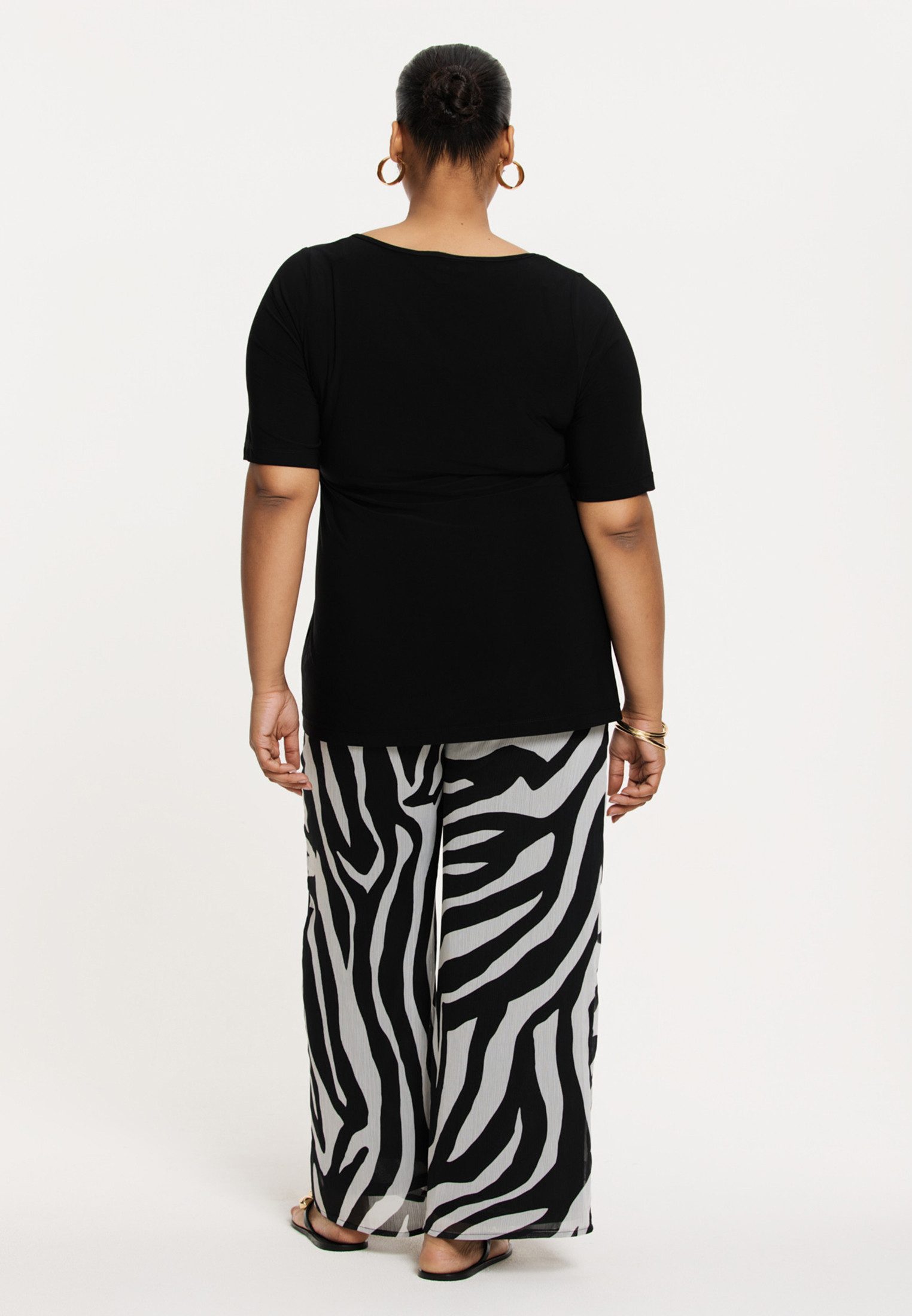 YOEK Bootcuthose Damen Hose mit Druck günstig online kaufen