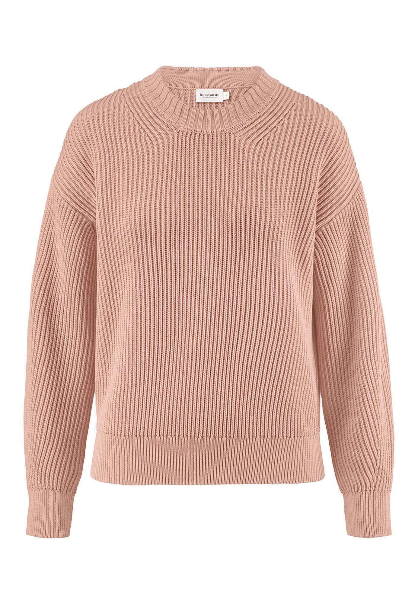 Hessnatur Strickpullover Relaxed aus reiner Bio-Baumwolle (1-tlg) günstig online kaufen