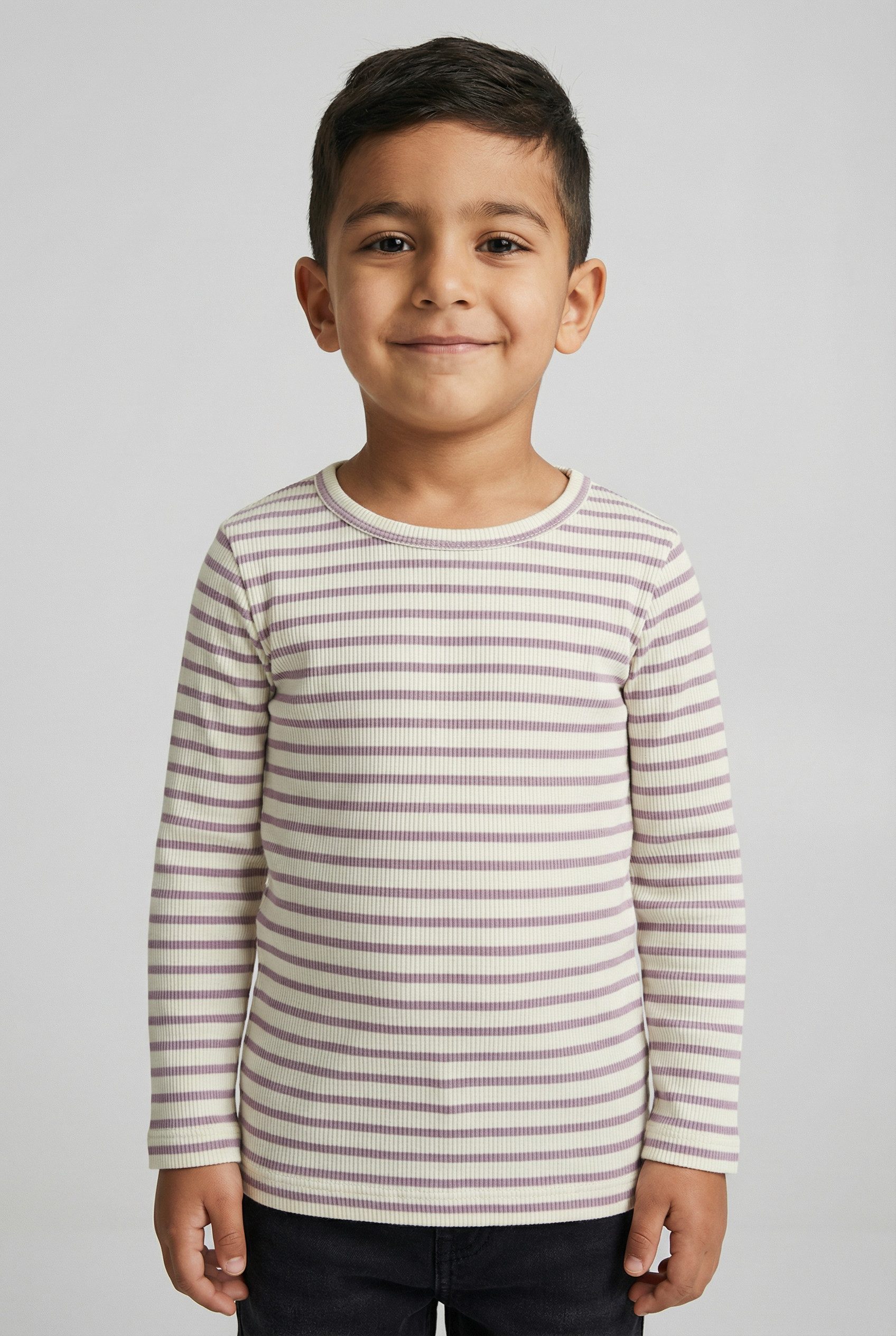 Name It Langarmshirt NMNBANI LS XSL TOP NOOS Ringel-Look in toller Rippen-Qualität