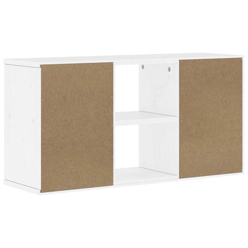 vidaXL TV-Schrank TV-Schrank ODDA Weiß 79x24x40 cm Massivholz Kiefer (1-St)