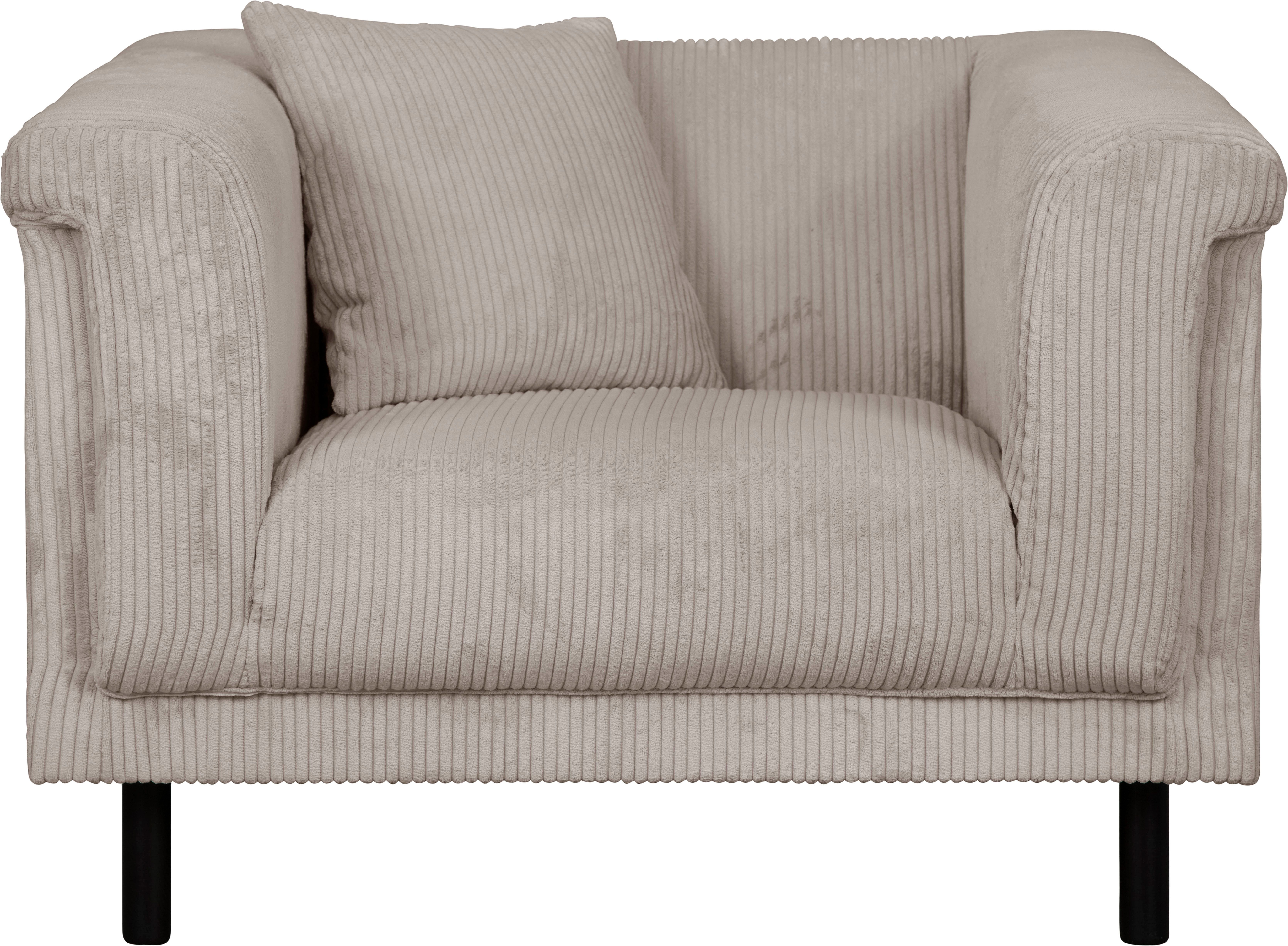 Home affaire Sessel AGNIA B/T/H: 100/85/71 cm, incl. Zierkissen, auch in Cord und Bouclé