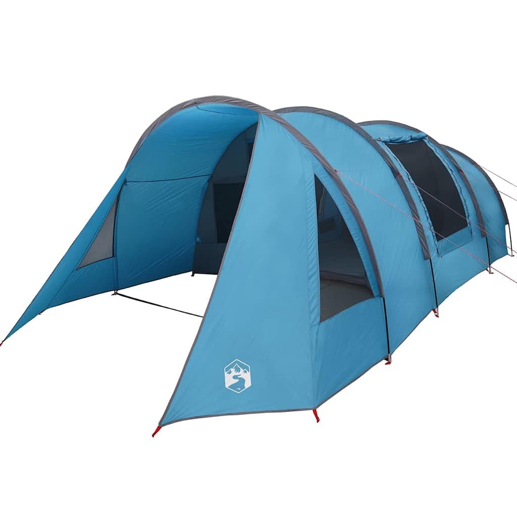 Tunnelzelt Tunnelzelt 4-Personen mit Dach Blau und Grau 778 x 356 x 210 cm