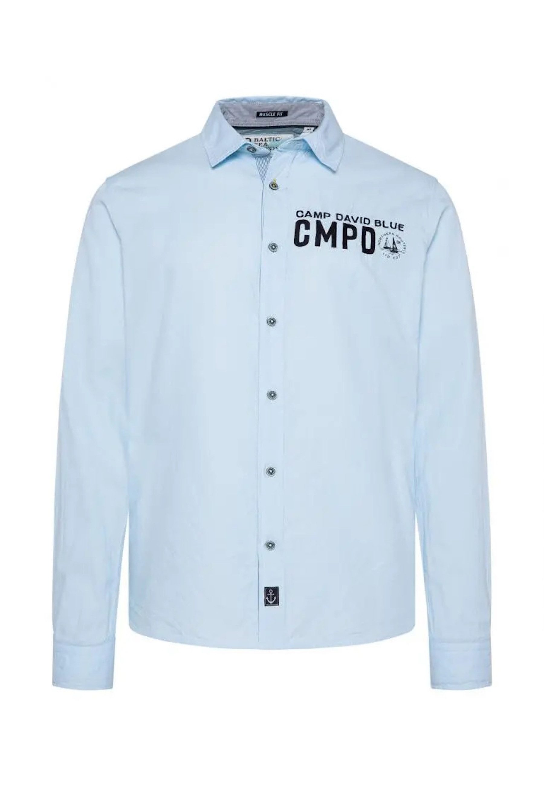 CAMP DAVID Langarmhemd Hemd CRUISE NORTH Langarmhemd (1-tlg)