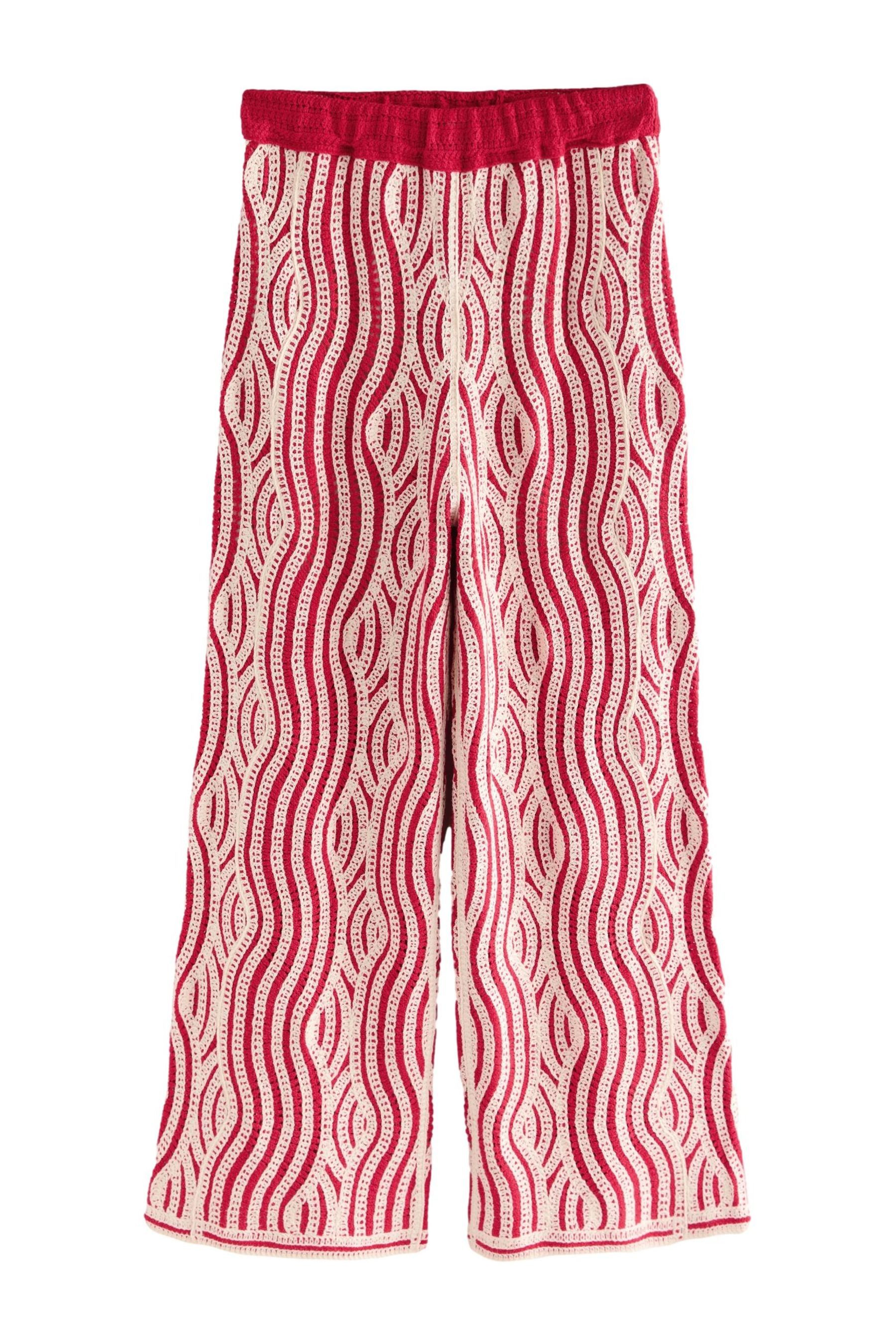 Next Strickhose Hose Häkeldetails (1-tlg)