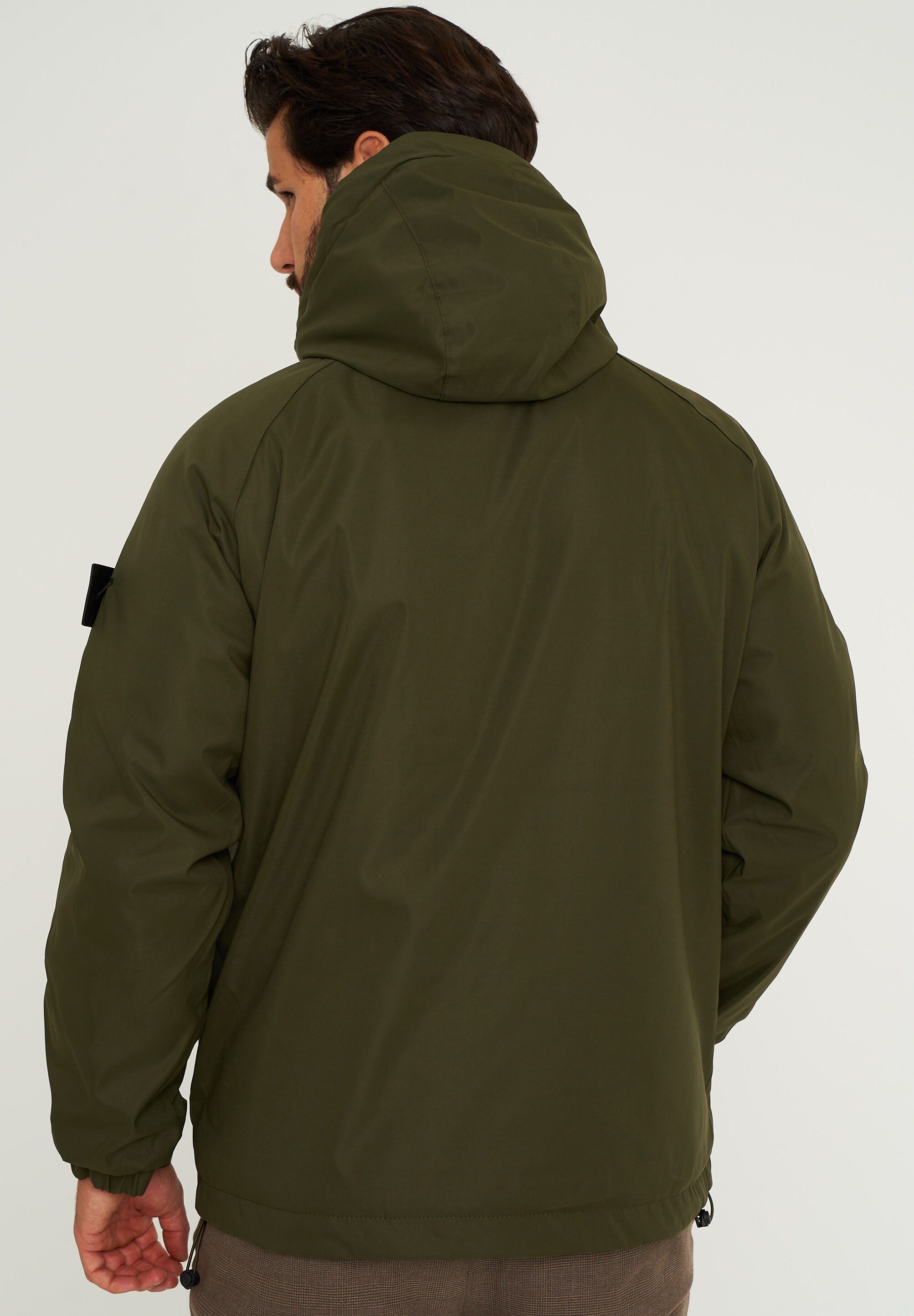 SOULSTAR Steppjacke S2MALBUN Herren leichte Field-Jacket mit Kapuze Fleece gefütterte Outdoor-Jacke