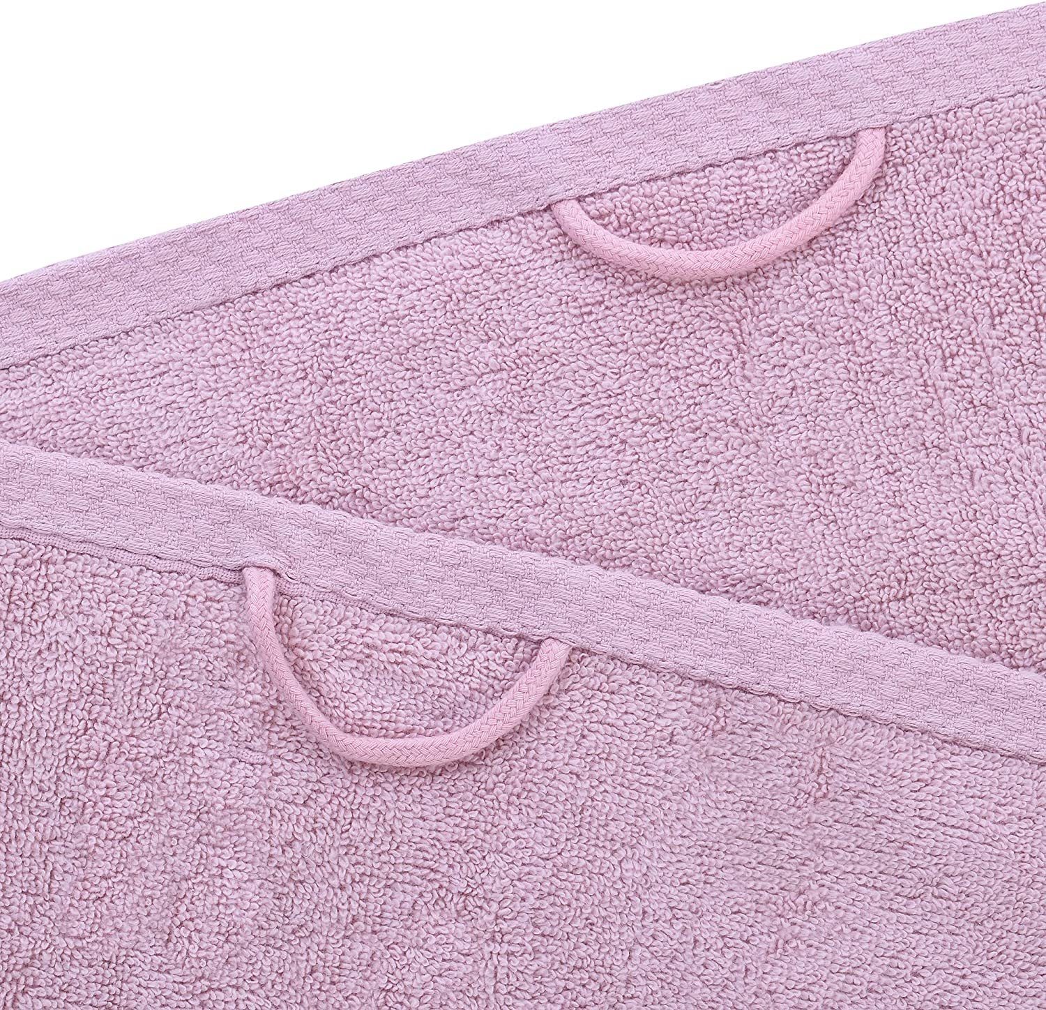 und livessa Badetücher Badetücher Serie, als Set im Baumwolle Handtücher Trks-Rosa (4-St), Set, 100% Bade-Handtuchset