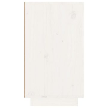 furnicato Weinregal Weiß 23x34x61 cm Massivholz Kiefer