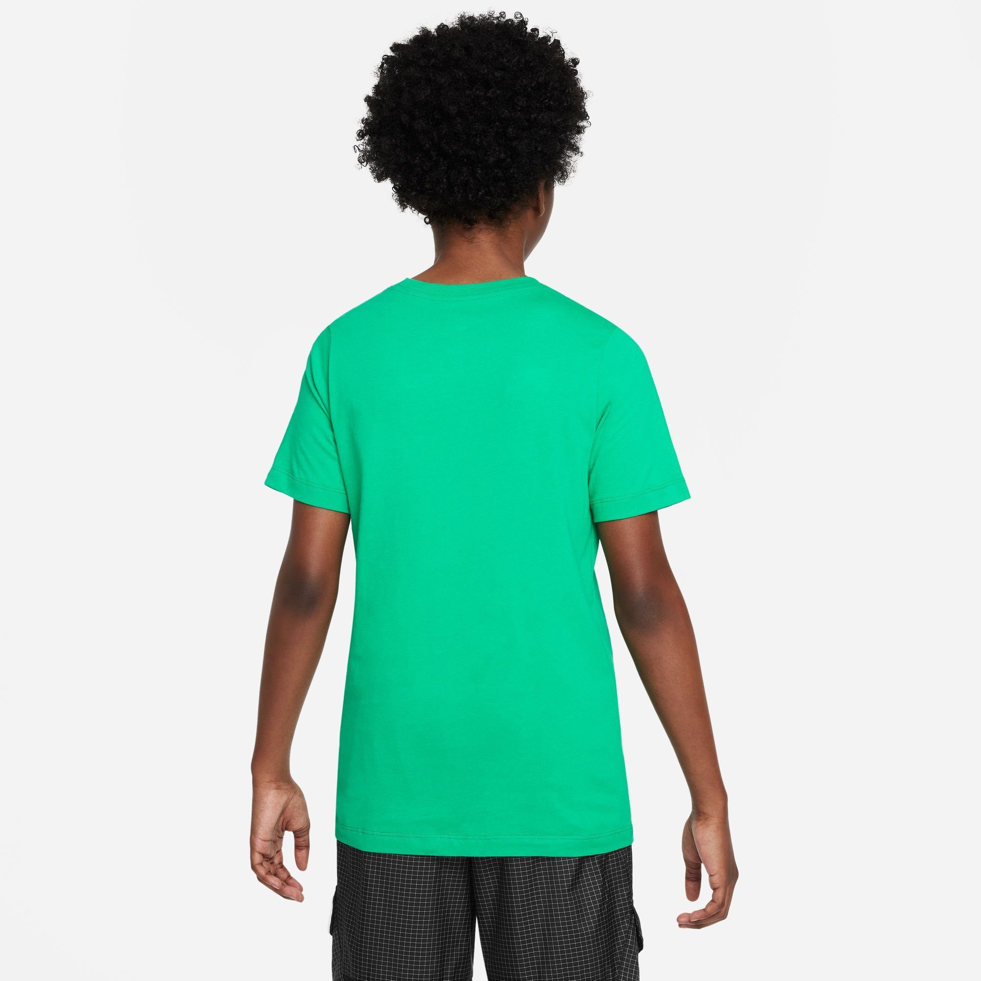 Nike Sportswear T-Shirt BIG KIDS' GREEN/WHITE STADIUM T-SHIRT