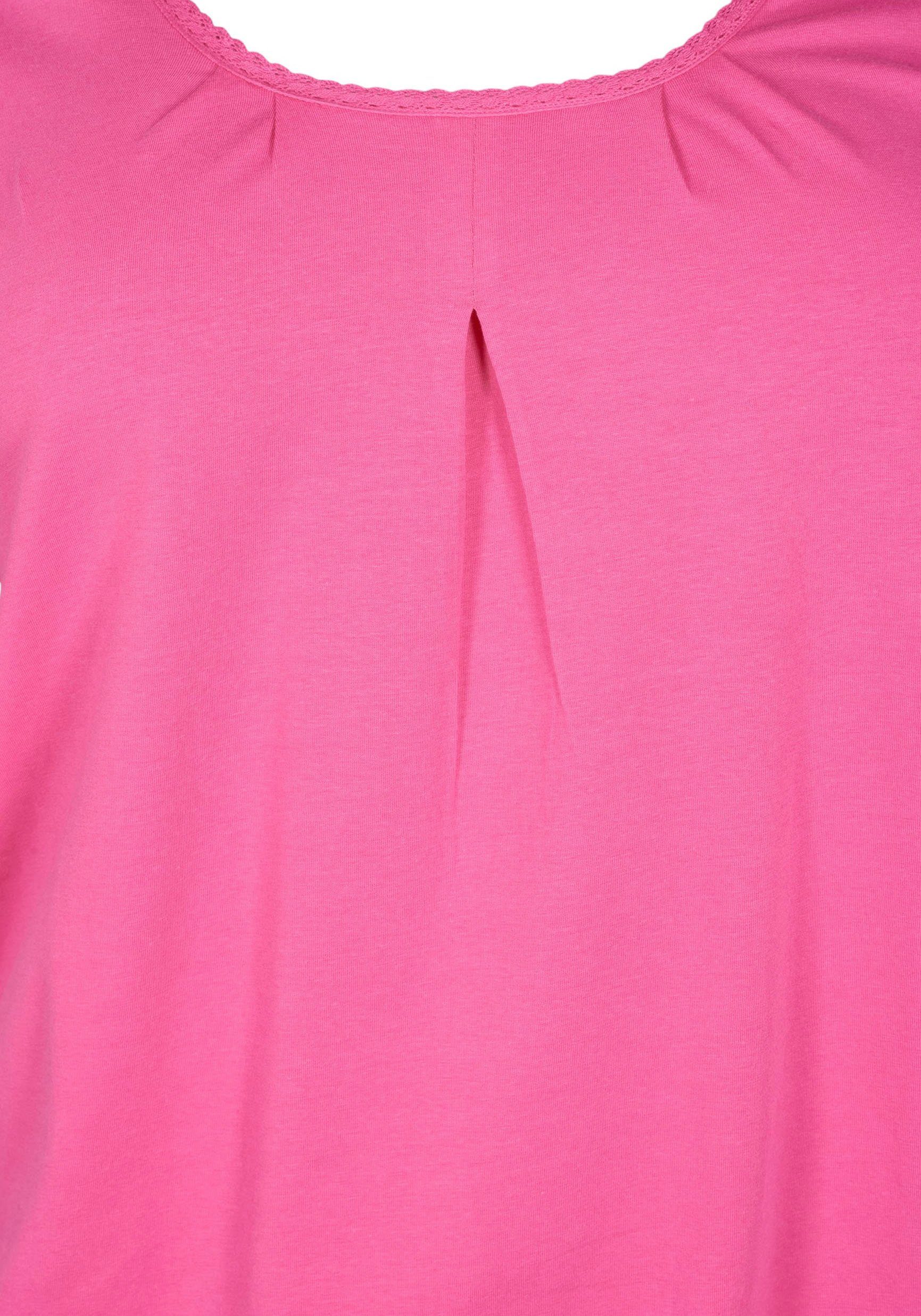 Zizzi Shocking Pink T-Shirt VPOLLY Zizzi