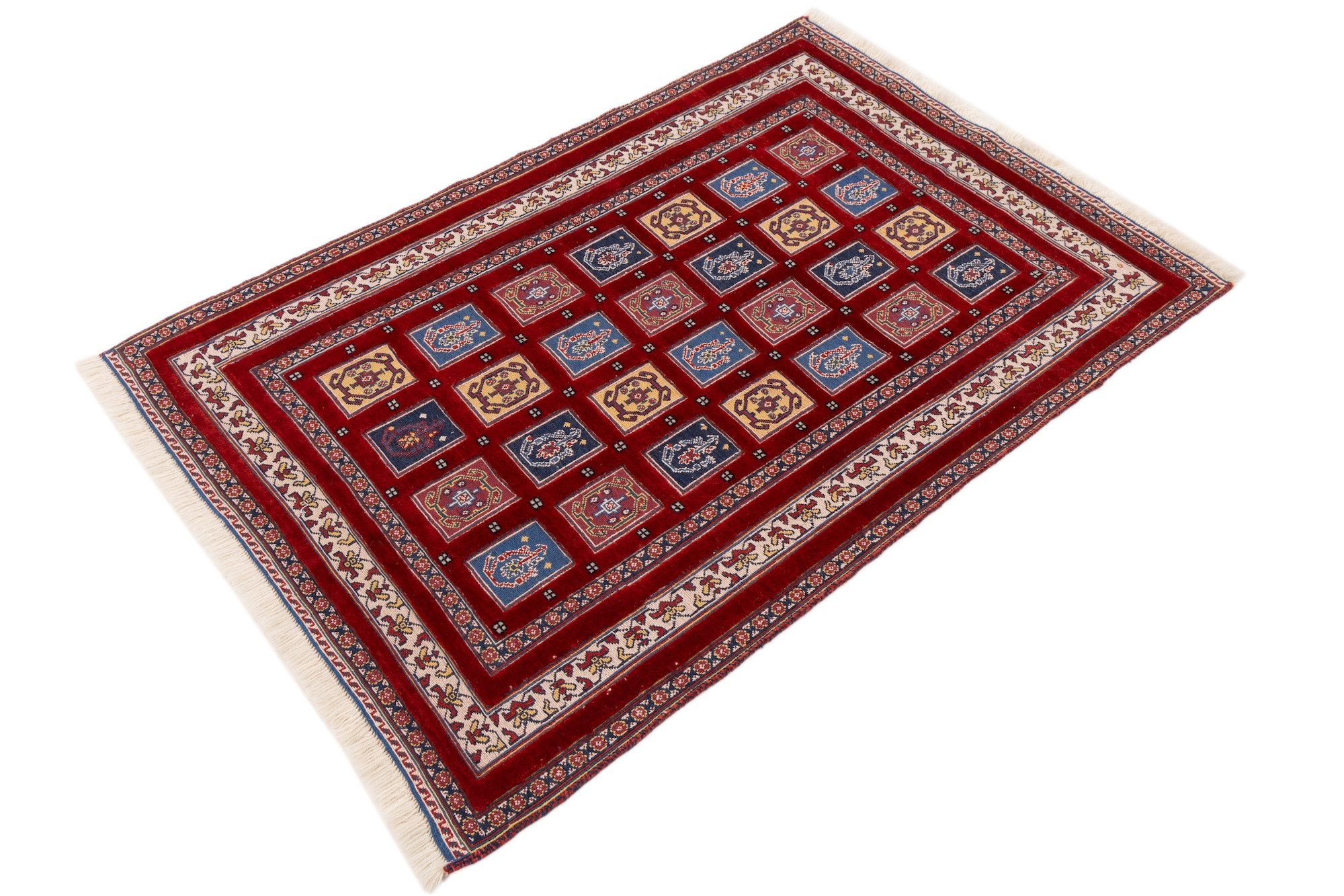 CABBEL Orientteppich Kelim Mafrash Teppich 90x130 cm handgewebt Wolle Persien Unikat, rechteckig, Höhe: 4 mm, Unikat; handgewebt; beidseitig nutzbar
