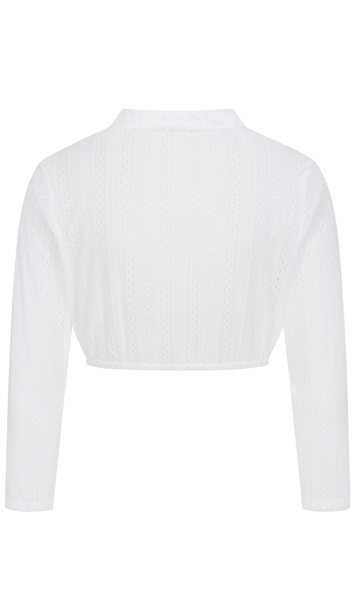 Nübler Dirndlbluse Dirndlbluse Kerf langarm in Weiß von Nübler günstig online kaufen