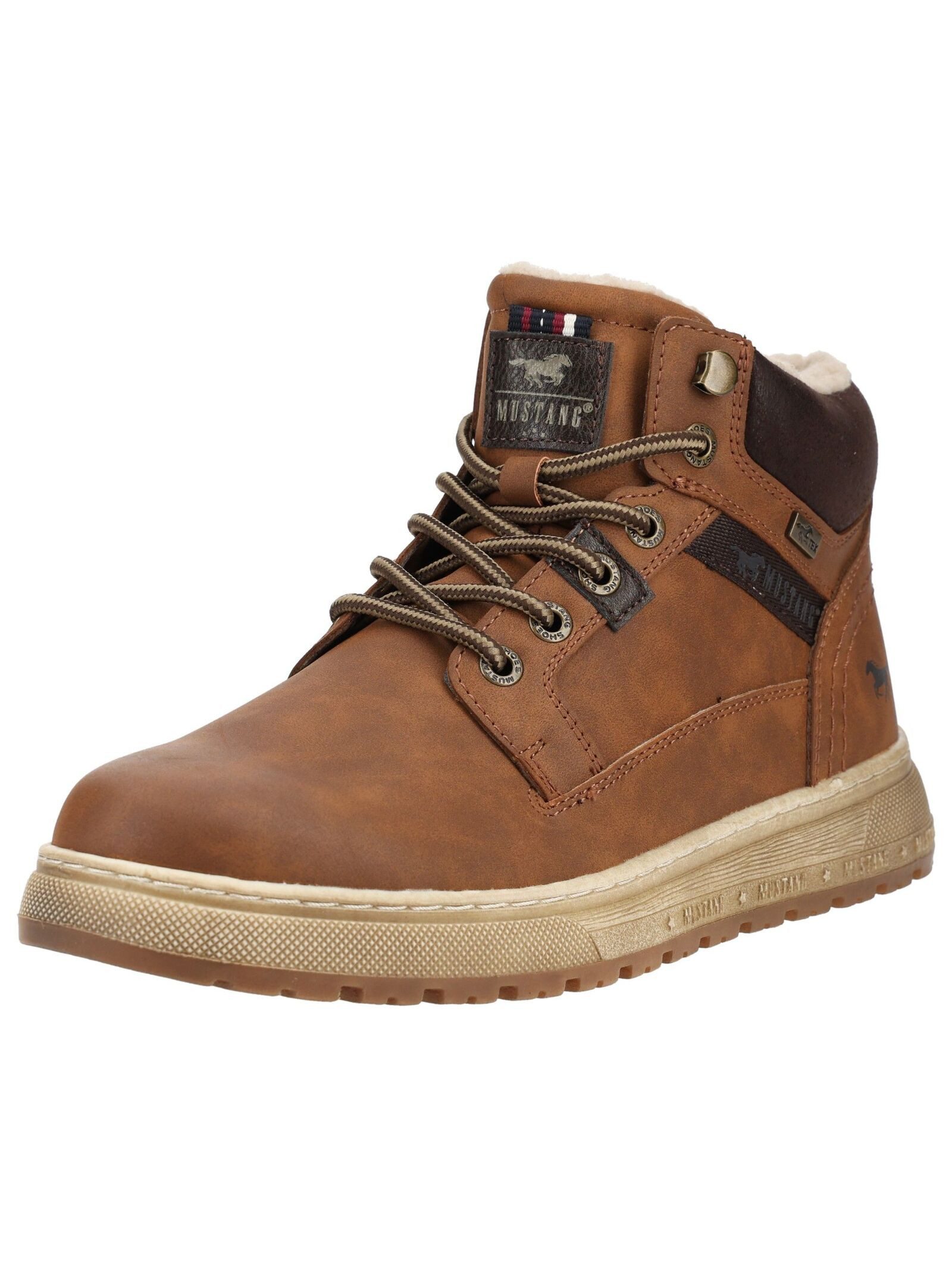 Mustang Shoes Mustang Shoes Stiefelette Lederimitat Schnürstiefelette