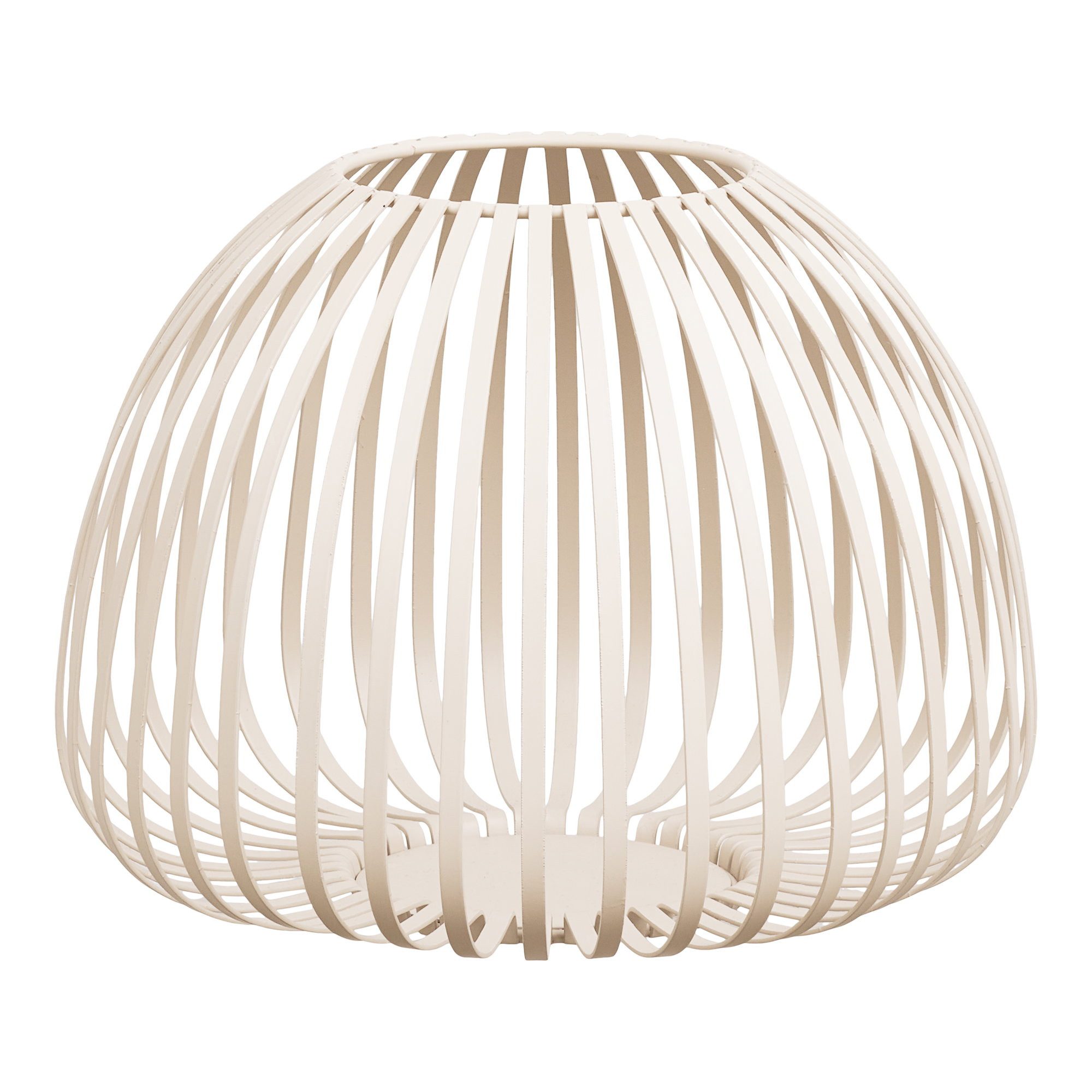 tinkaro LED Laterne Stoense Laterne Metall ø25x19 cm Beige