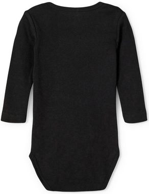 Name It Langarmbody NBNBODY 3P LS SOLID BLACK (Packung, 3-tlg)