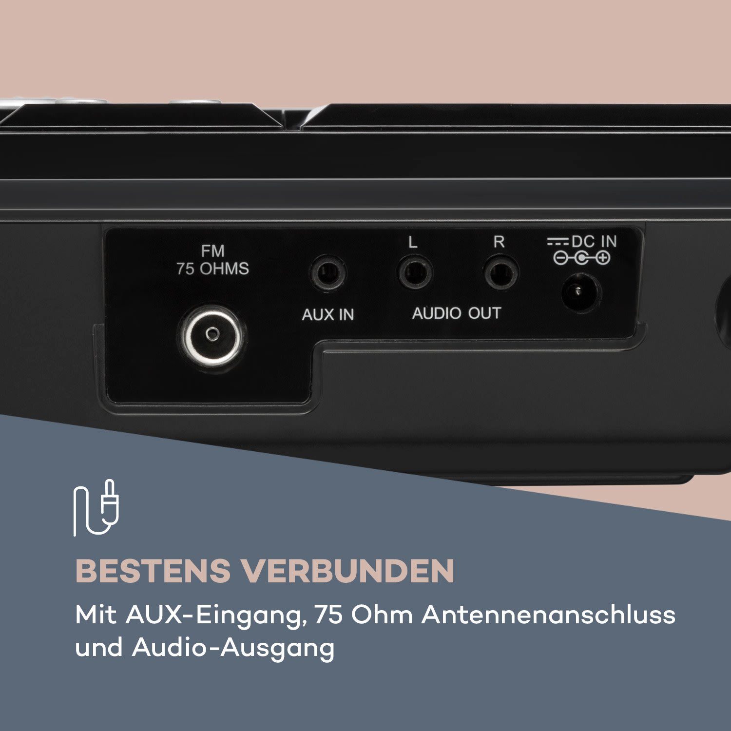 Stereoanlage Auna Stereo Sonic (DAB) DAB+ Schwarz