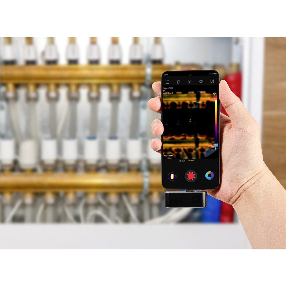 VOLTCRAFT Wärmebildkamera VOLTCRAFT WBS-120 Wärmebildkamera -20 bis 400 °C 120 x 90 Pixel 25 Hz, WBS-120