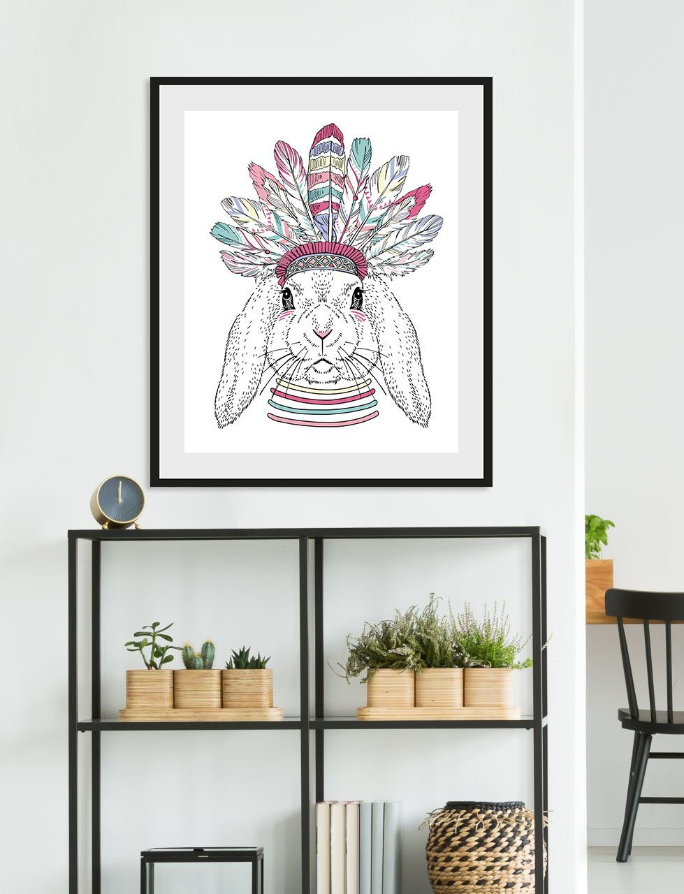 queence Bild Indiana Bunny, Hase (1 St) | Kunstdrucke