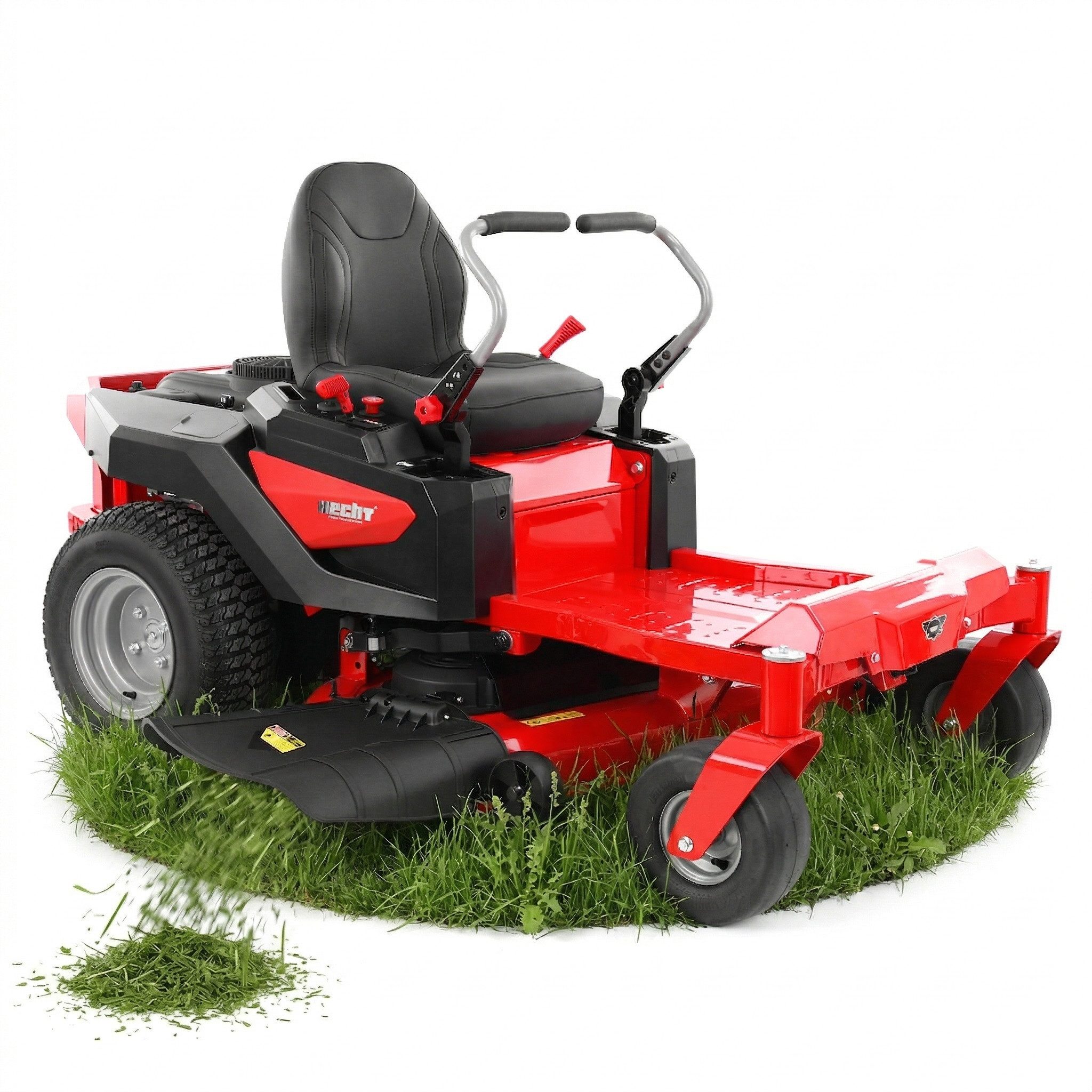 Hecht Rasentraktor Nullwendekreis Aufsitzmäher Benzin Hydrostat Seitenauswurf, 107 cm Schnittbreite, Elektrostart, 11 KW, Luftbereifung, Reinigungsanschluss