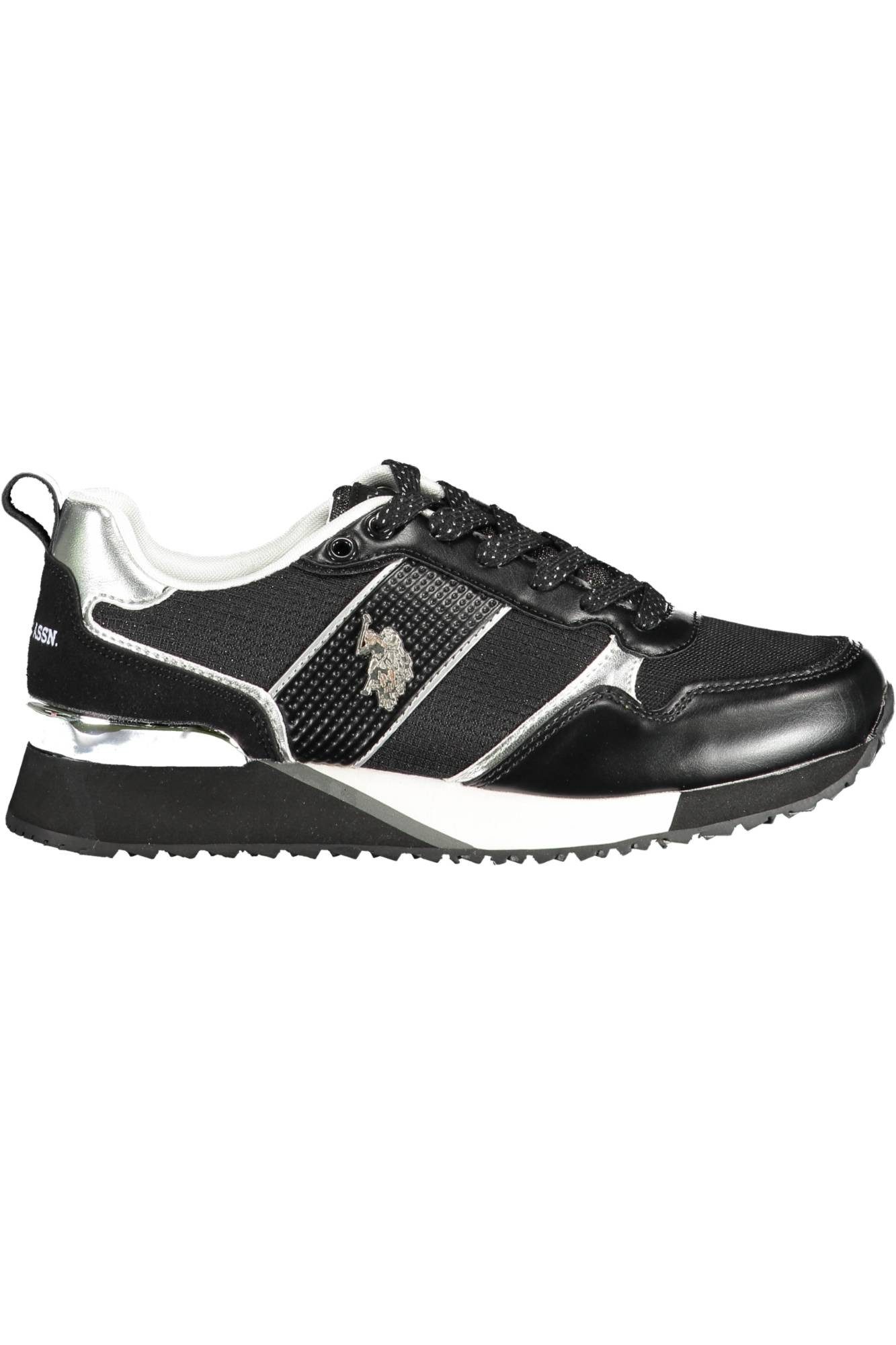 U.S. Polo Sneaker Damen-Sportschuh Weiß mit Kontrastdetails und