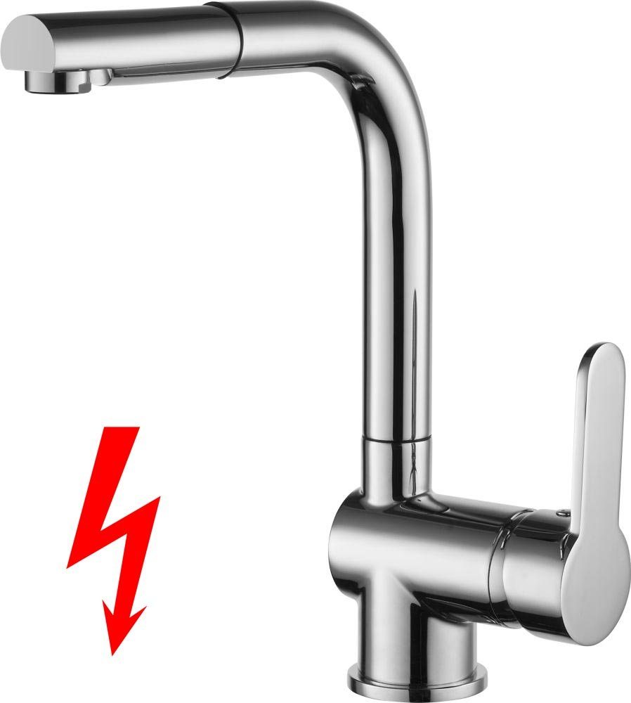 Tuganna Spültischarmatur SPNDLNDN2272CR Niederdruck Armatur in Chrom mit au günstig online kaufen