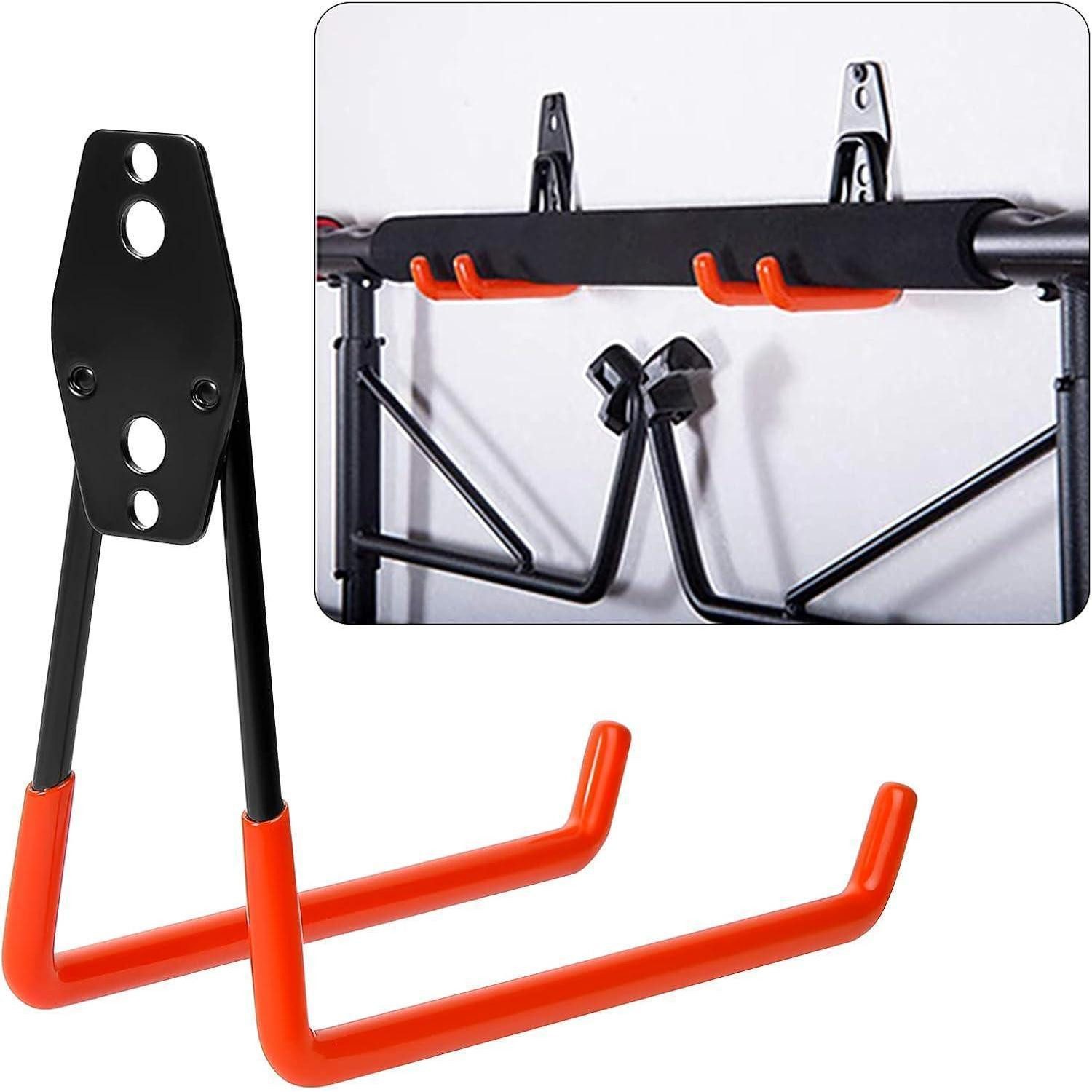 LuxusKollektion Werkzeughalter Garagenhaken Doppelhaken Wandhalterung Werkzeughalter 19*16cm Orange