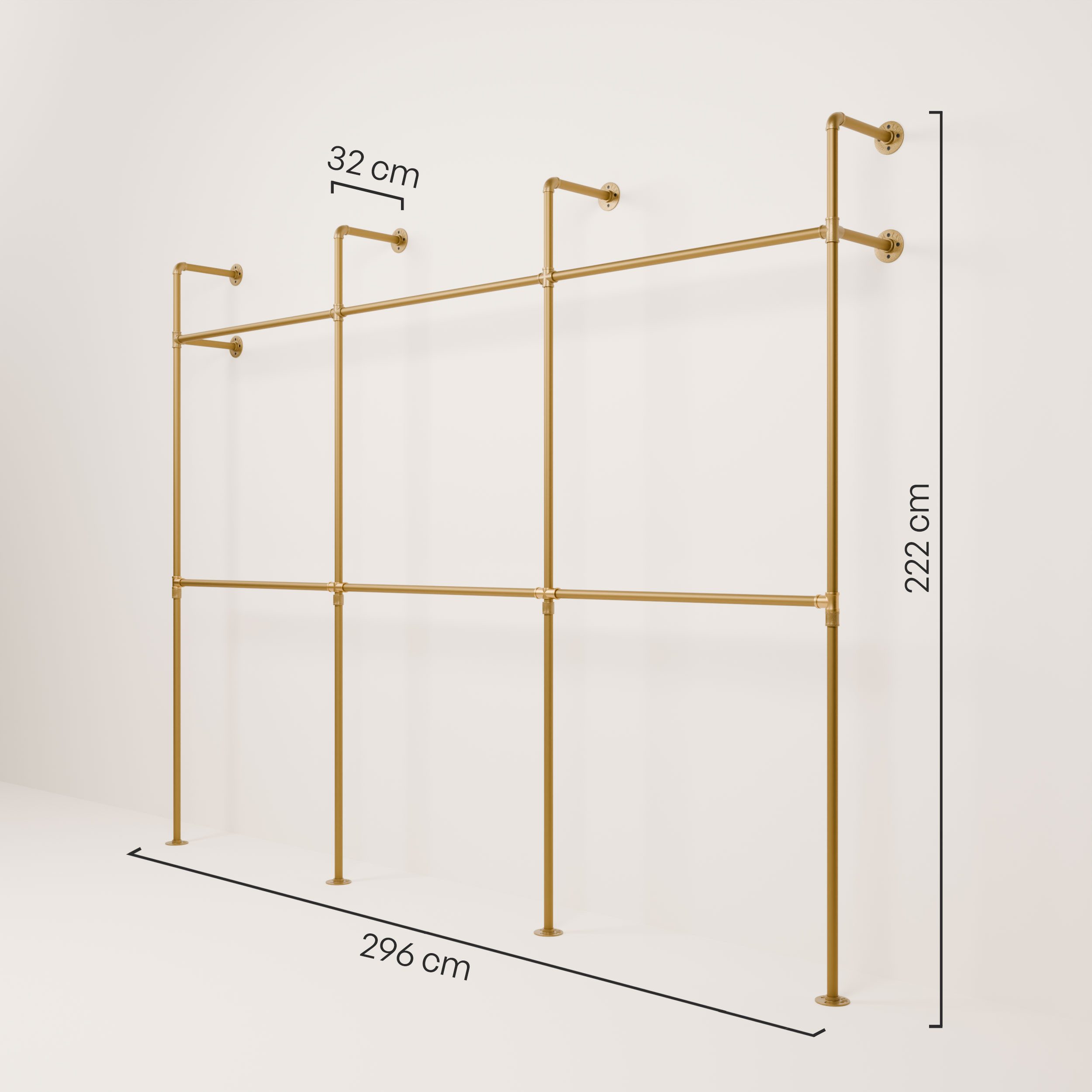 pamo. design Kleiderständer KIM DOUBLE Industrial günstig online kaufen