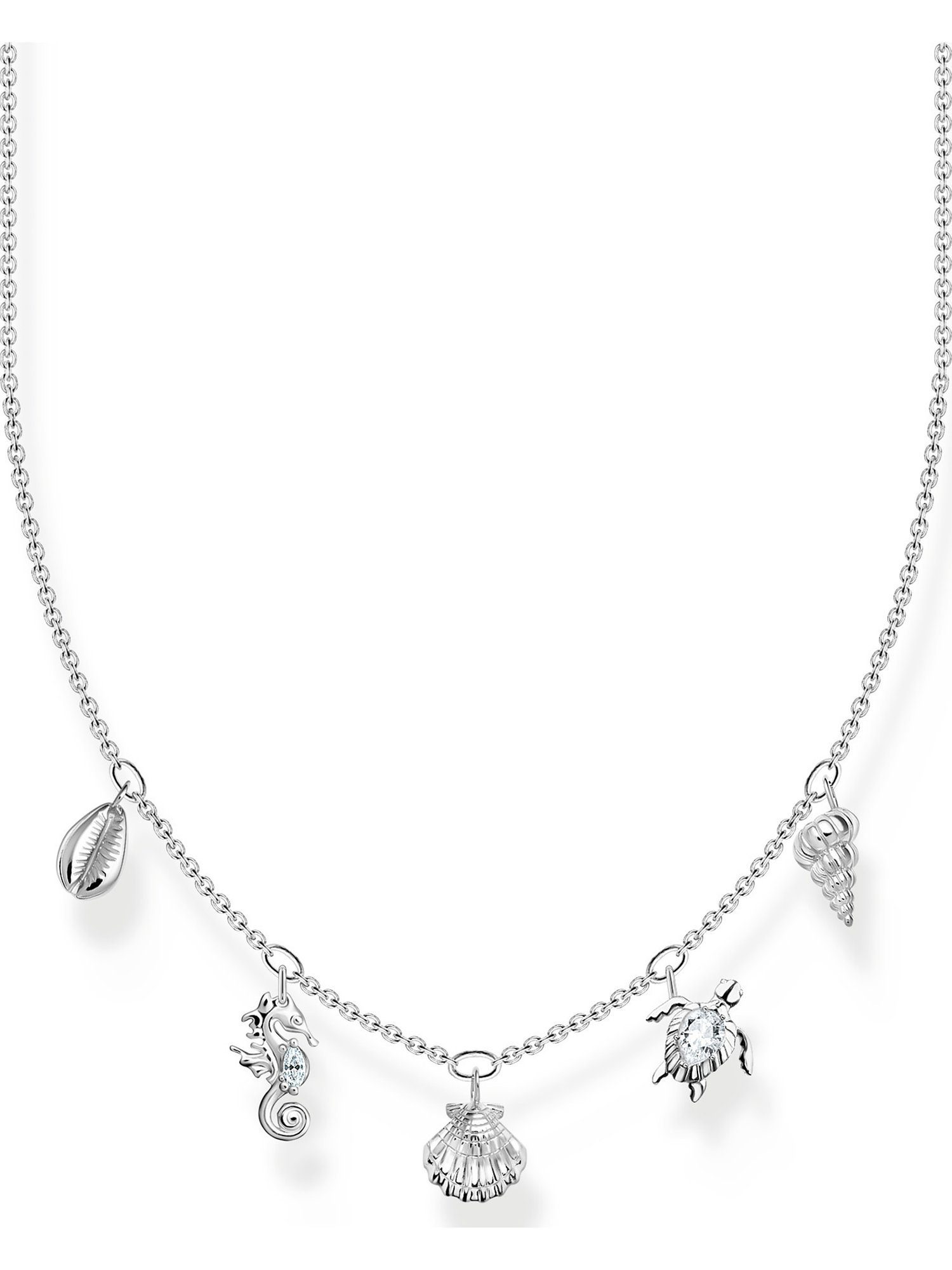 Silberkette Thomas Sabo Damen-Kette 925er Silber Zirkonia