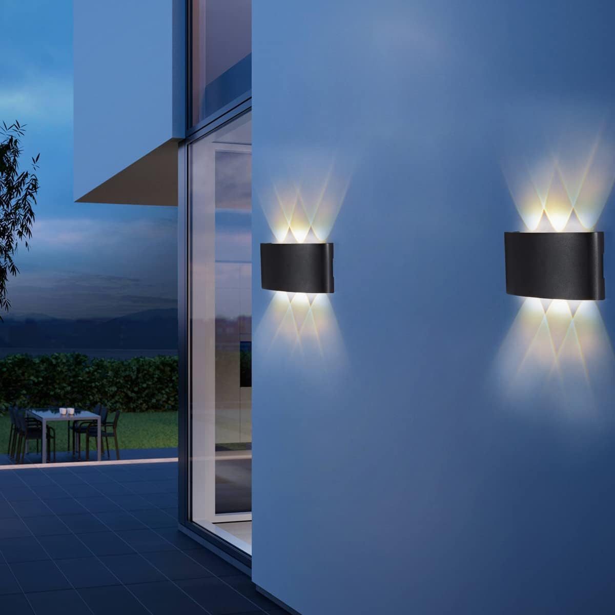 BlingBin LED Außen-Wandleuchte 6W LED Wandlampe, günstig online kaufen