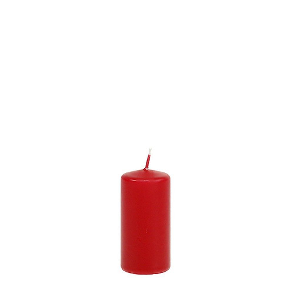 Wiedemann Kerzen Stumpenkerze Stumpenkerze Rot Elegante Tischdeko Hochzeit Weihnachten, 24 Stück