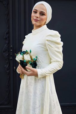 Modabout Maxikleid Langes Kleider Abaya Hijab Kleid Damen - NELB0007D4645EKR (1-tlg)