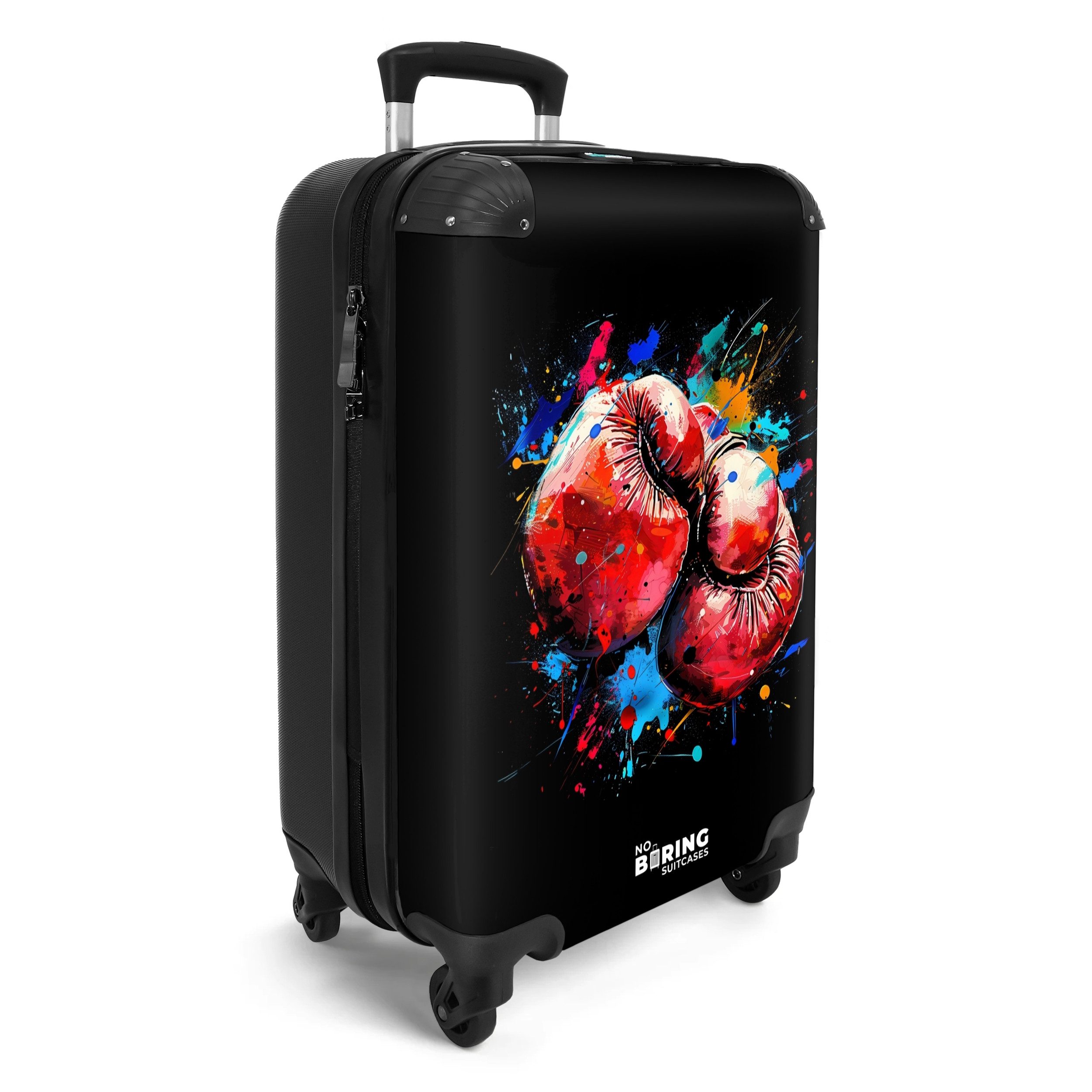 NoBoringSuitcases.com© Hartschalen-Trolley Rote Boxhandschuhe mit Farbe günstig online kaufen