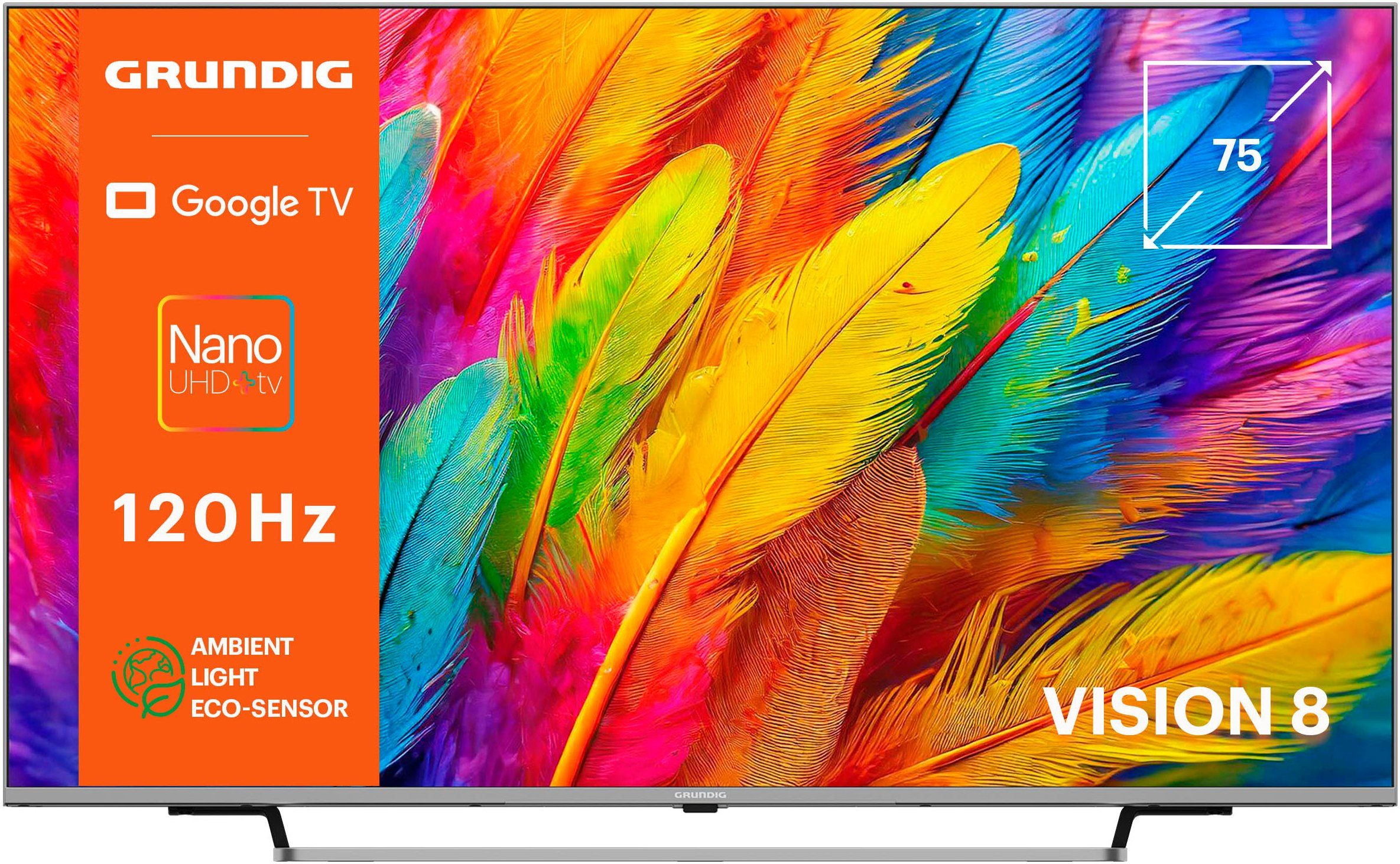 Grundig 75 VOE 83 LED-Fernseher (189 cm/75 Zoll, 4K Ultra HD, Google TV, Smart-TV)