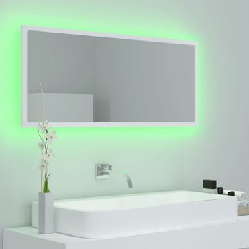 vidaXL Badezimmerspiegelschrank LED-Badspiegel Weiß 100x8,5x37 cm Acryl (1-St)