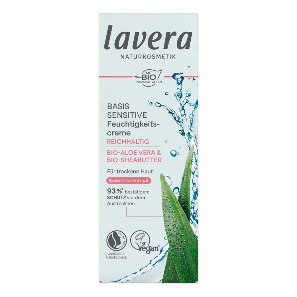 lavera Feuchtigkeitscreme Basis Sensitiv - Reichhaltige Feuchtigkeitscreme